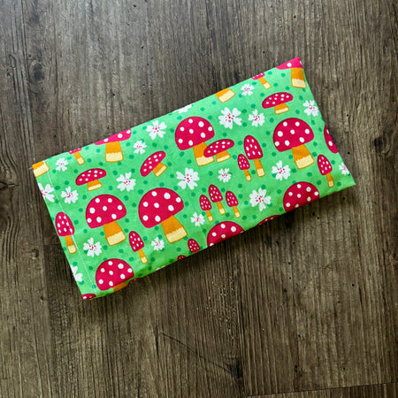 Crystal Eye Pillows - Green Red Toadstall