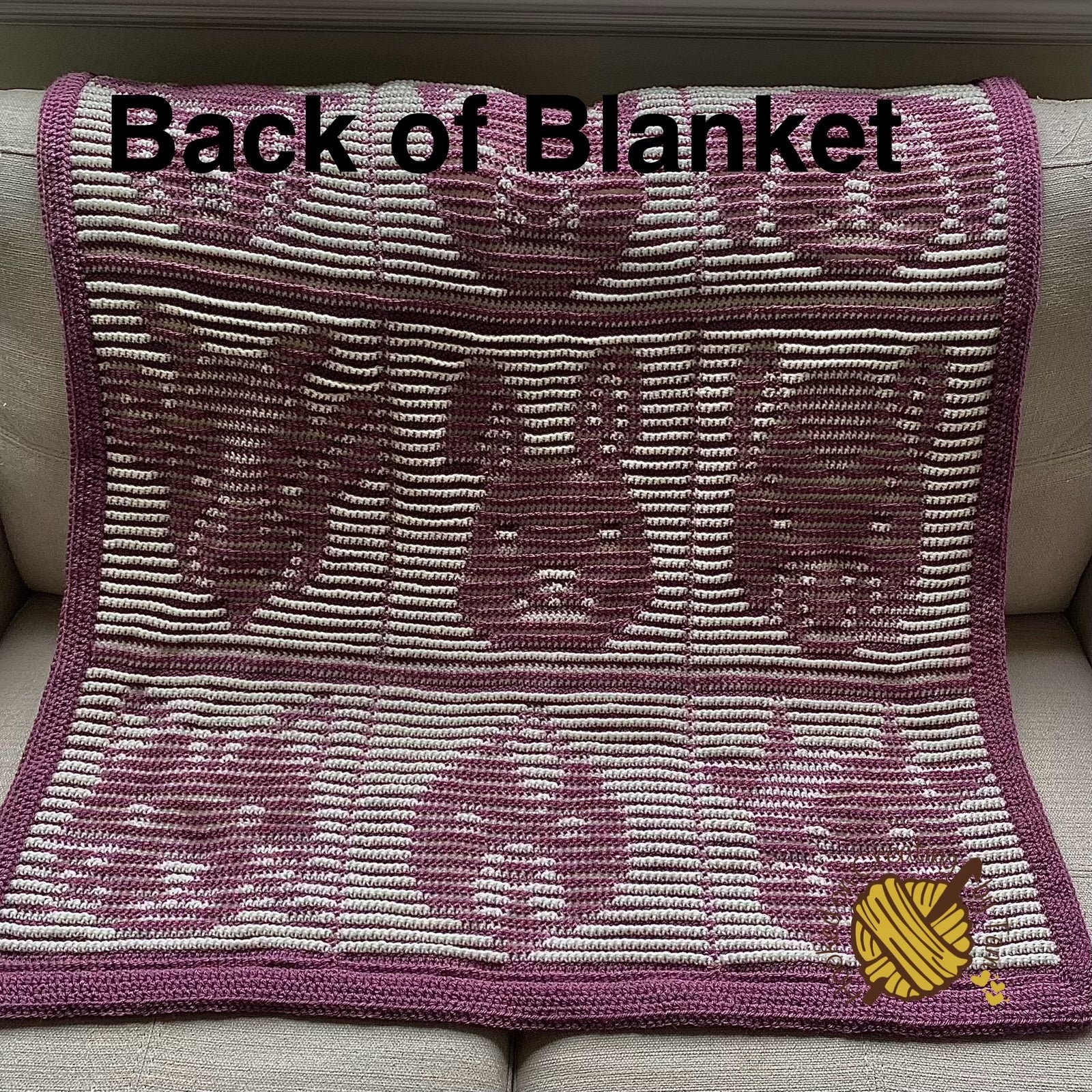 Handmade | Crochet | Heirloom | Blanket | Acrylic | Farmyard Friends | Grape