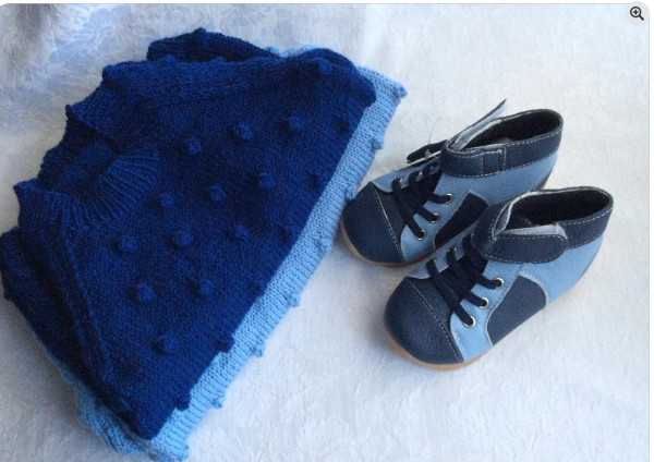 Bobble Jumper size 1 hand knitted