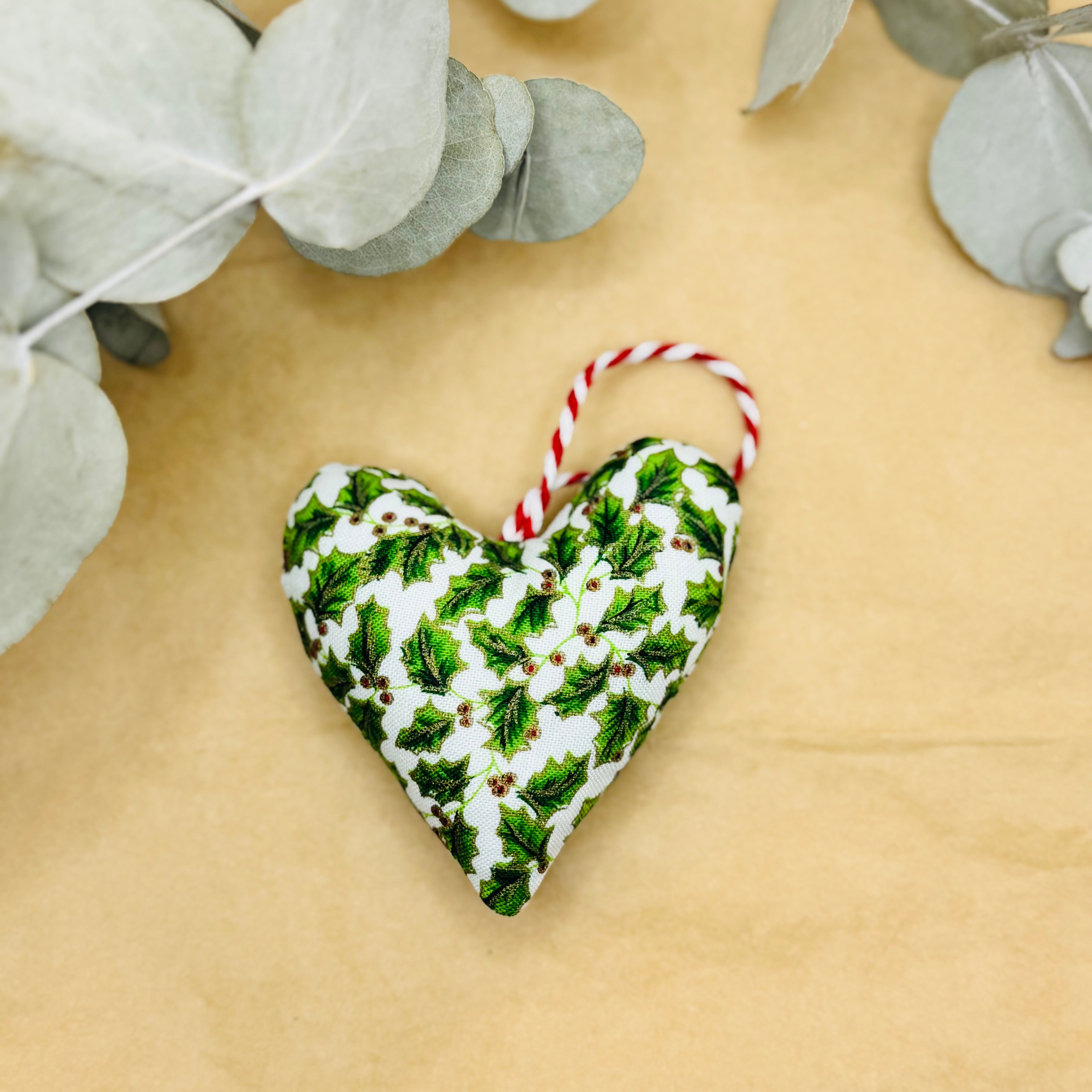 Handmade Traditional Christmas hearts