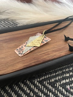 Dogtag Mixed Metal Necklace