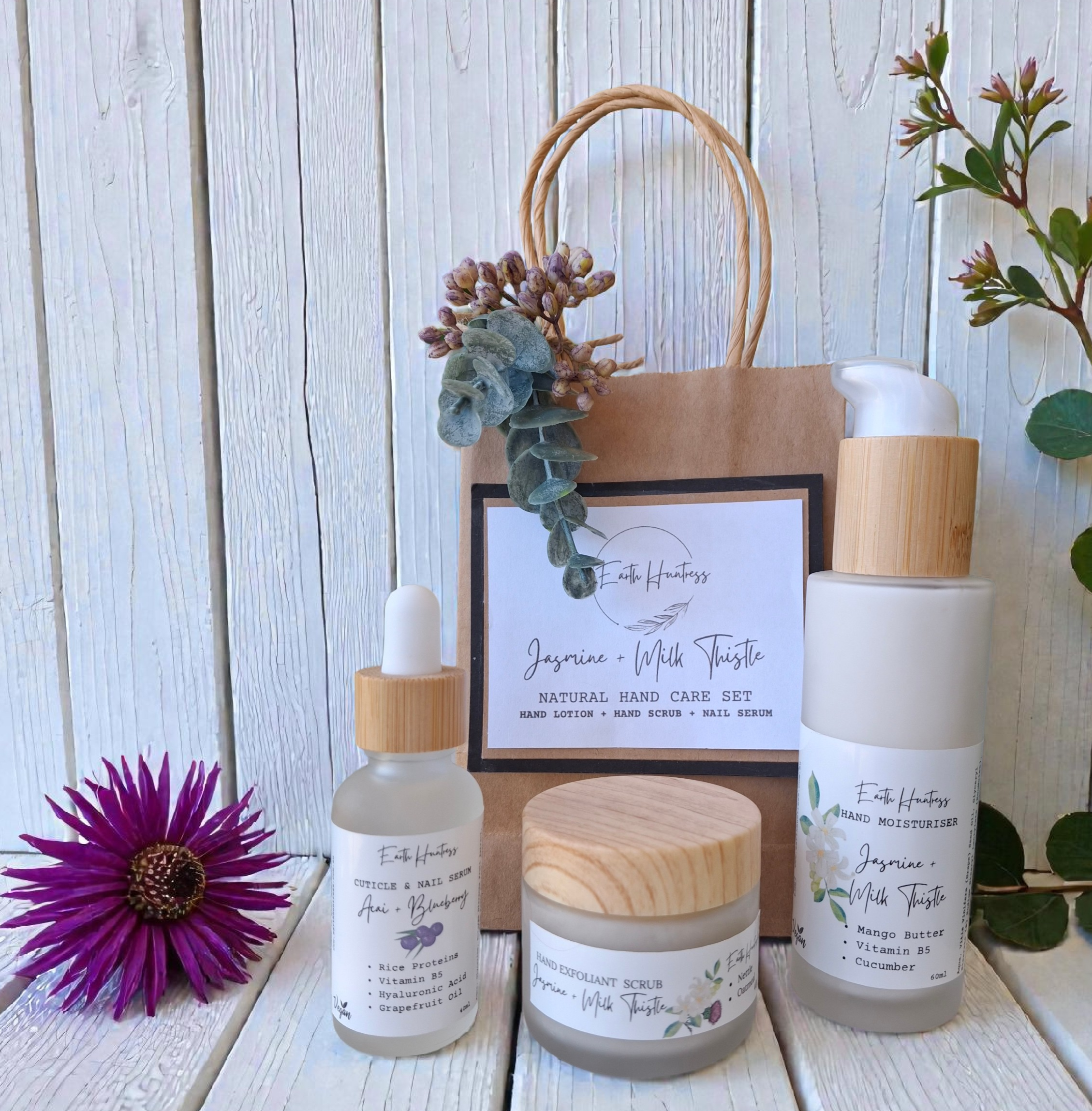 Hand Care Set. Jasmine + Milk Thistle with Nettle.