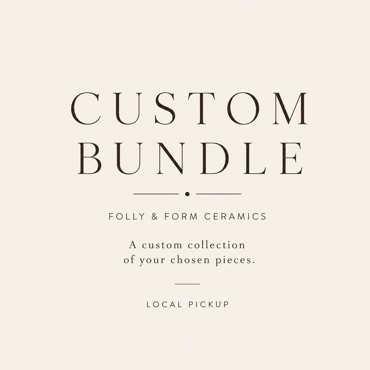 Handmade Ceramic Bundle |  Rowena Purdy