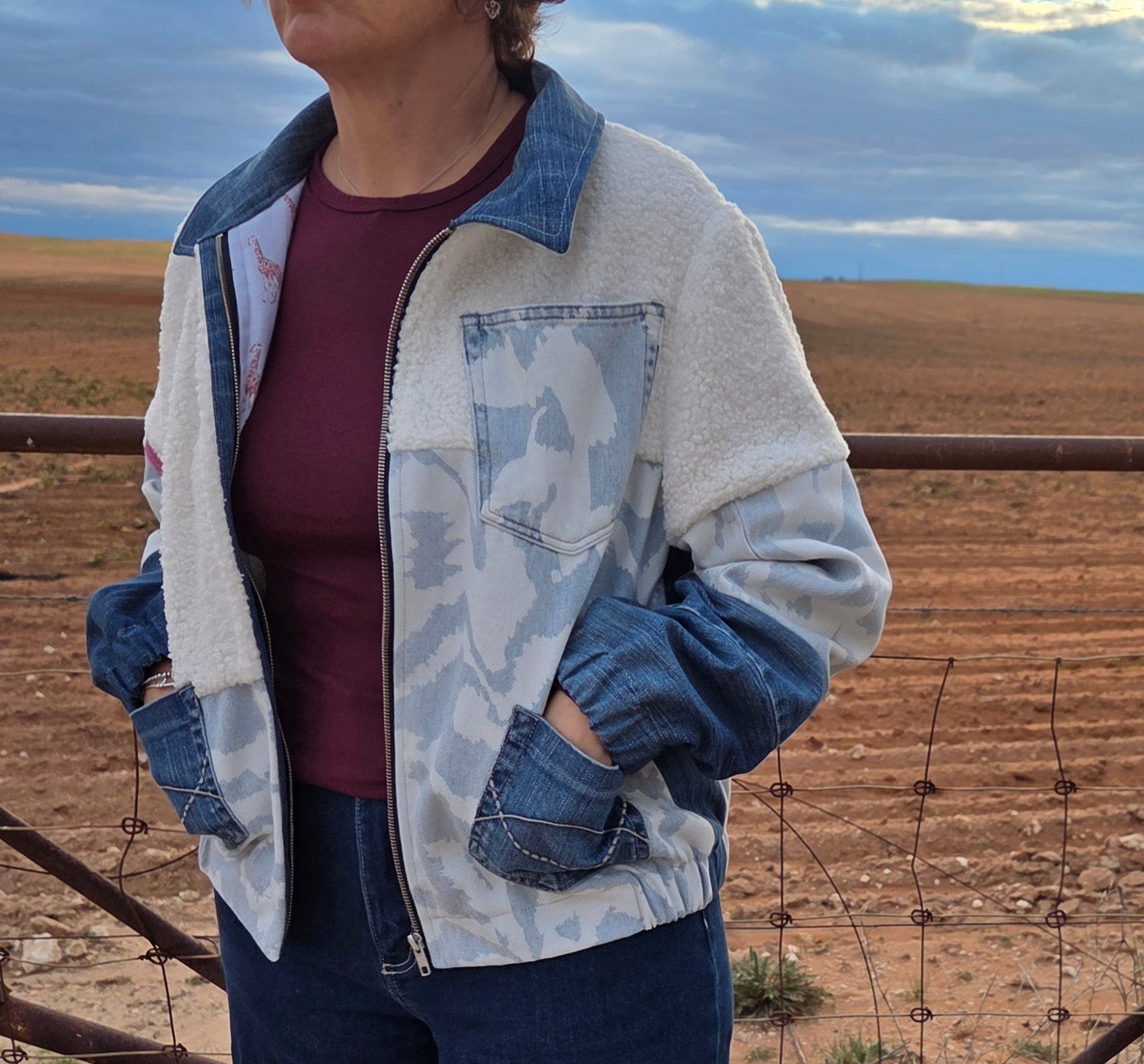Icy Polar - Denim Bomber jacket - S/M