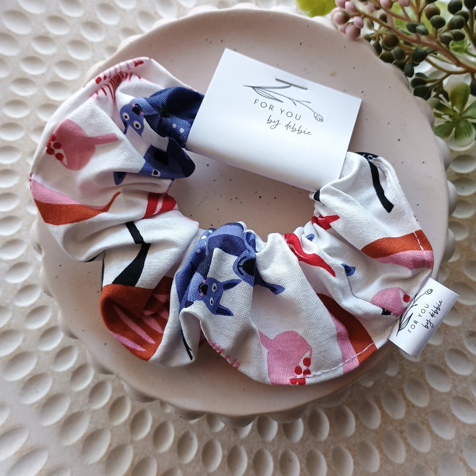 The best handmade hair scrunchies- assorted colours