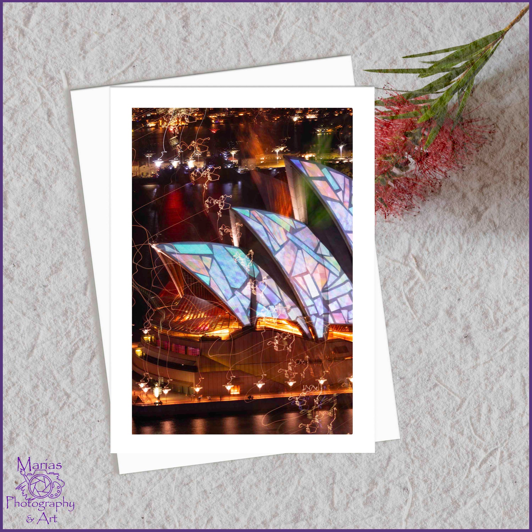 Blank Greeting Card - Vivid 2025, Sydney series
