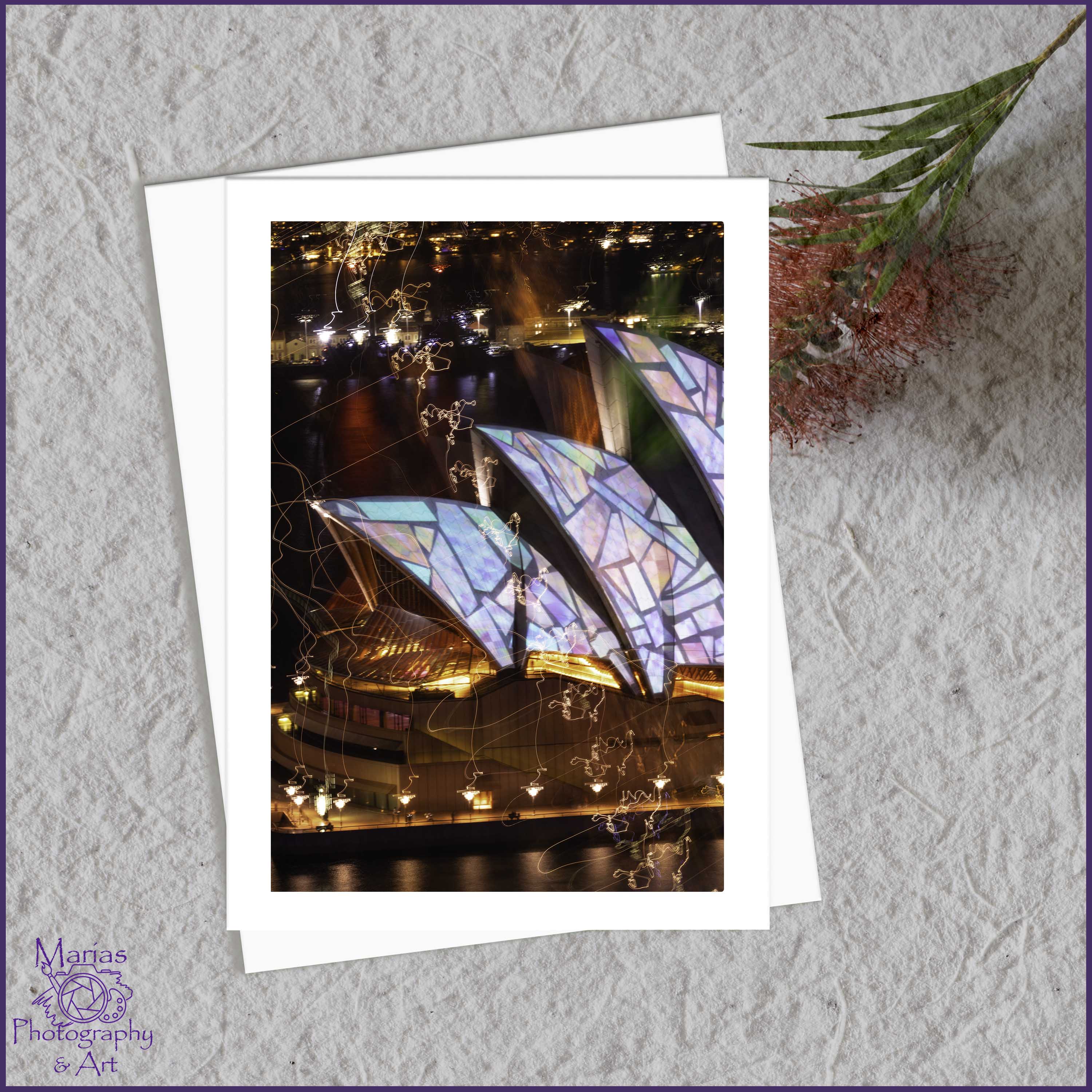 Blank Greeting Card - Vivid 2025, Sydney series
