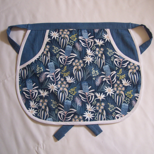Peg or Utility Apron with Australiana Flower design