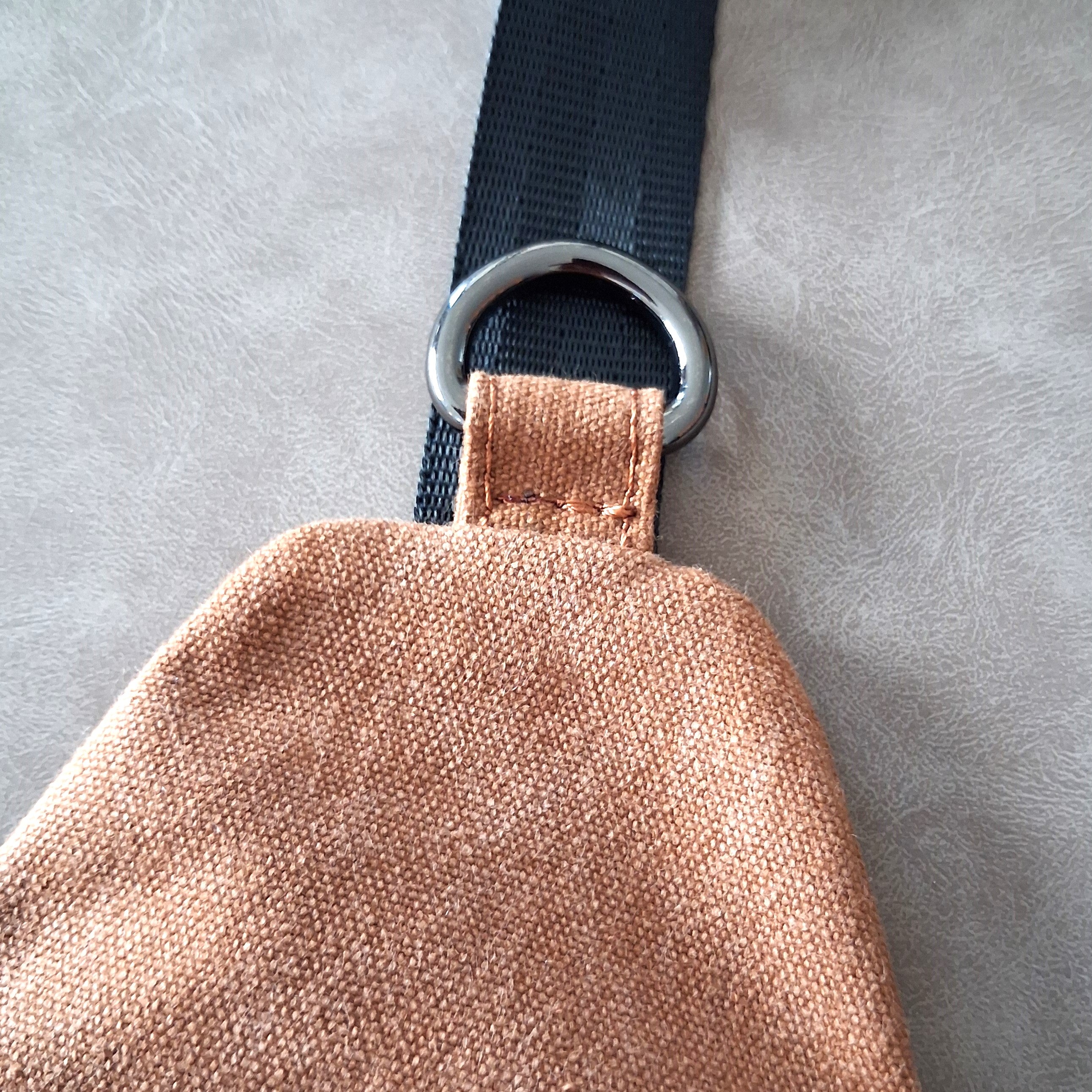 Crossbody Sling – Mini Traveller - Tan Stonewashed Canvas