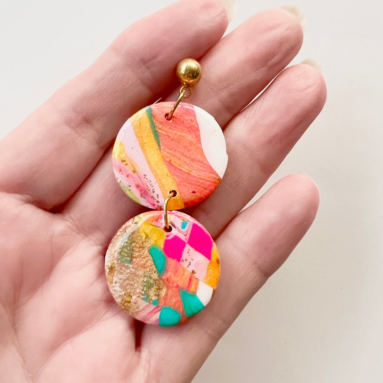 Minnie~Polymer Clay Resin Dangle