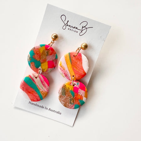 Minnie~Polymer Clay Resin Dangle