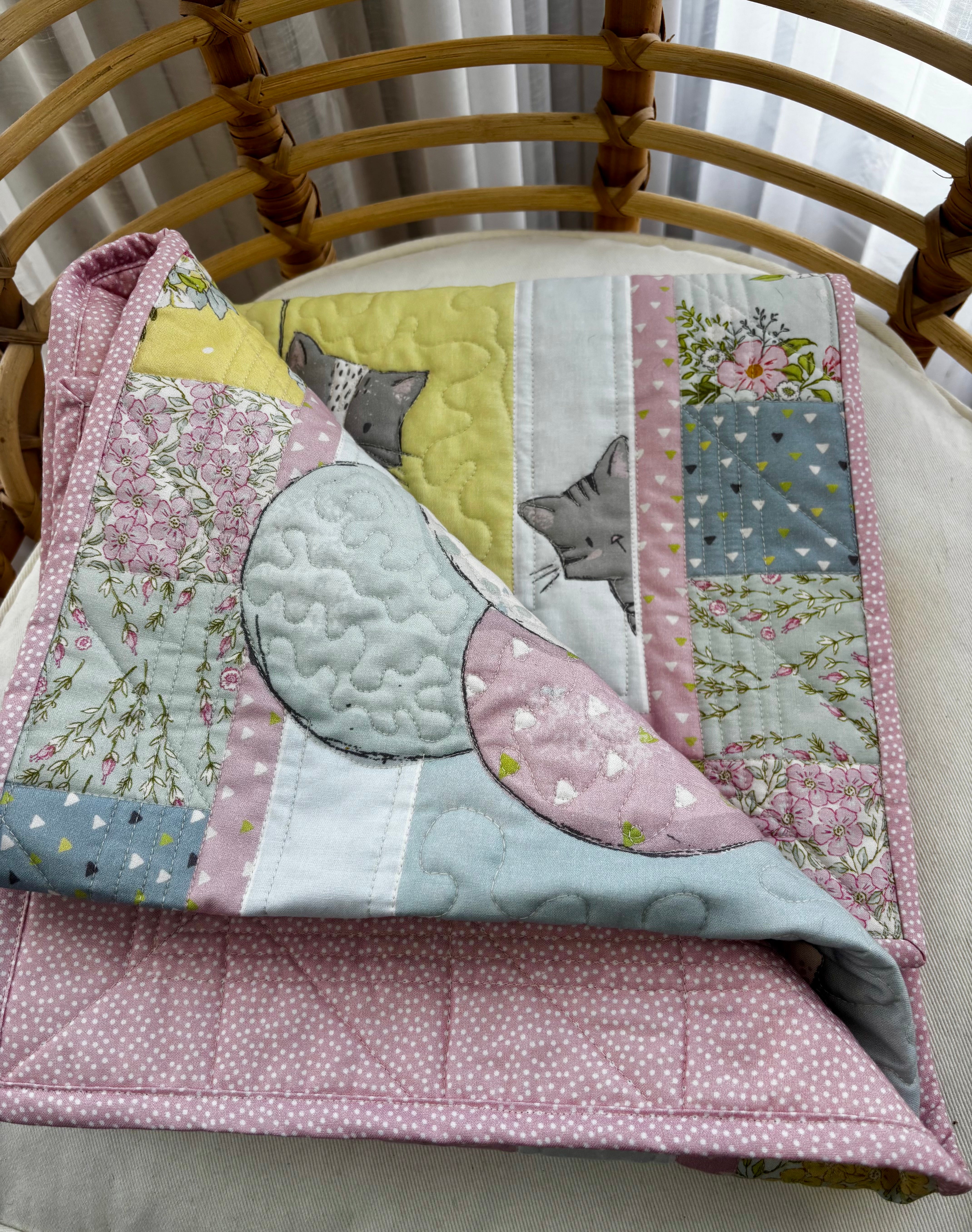 Quilted baby blanket