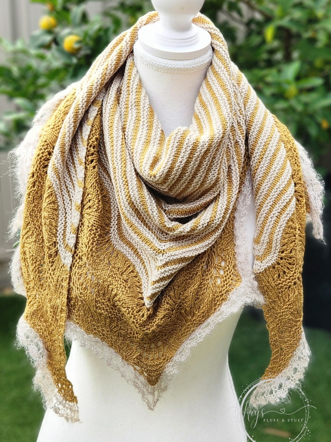 Handknit Aplaca Blend Shawl / Wrap