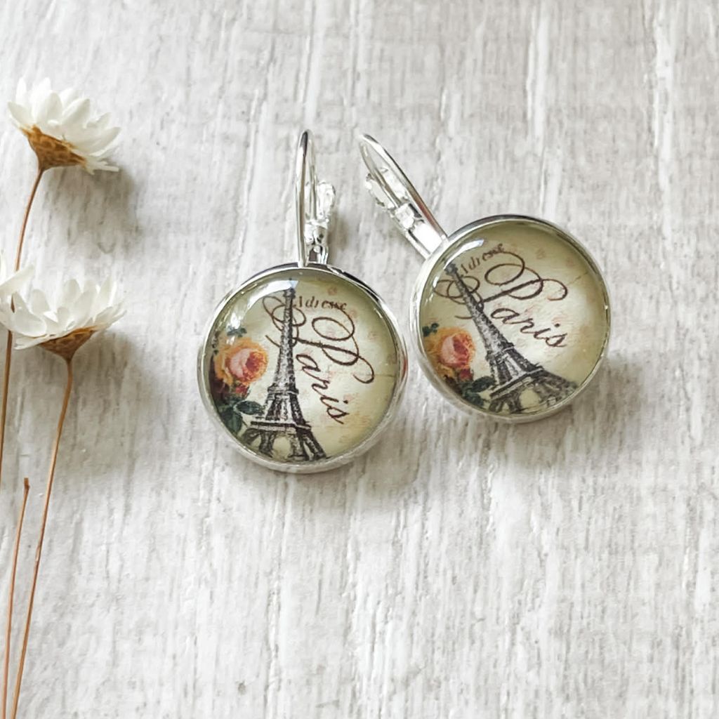 Paris Earrings • Eiffel Tower in Hooks, Levers, Studs or Clip Ons