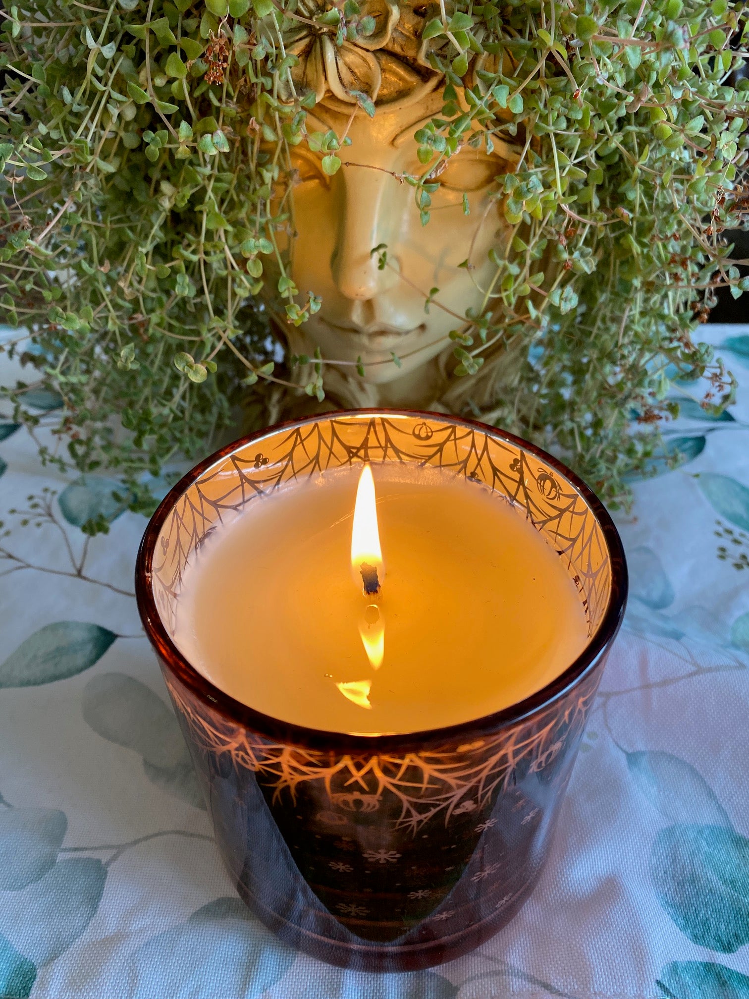 Rose Pink Merry Christmas Candle