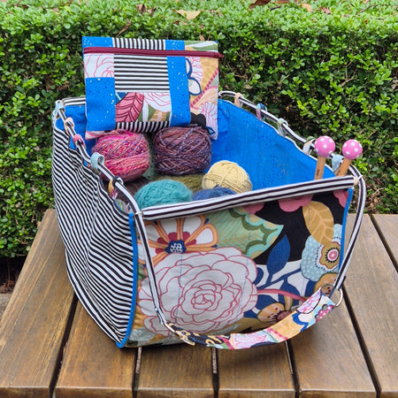 Large Knitting Project Bag – Convertible Tote
