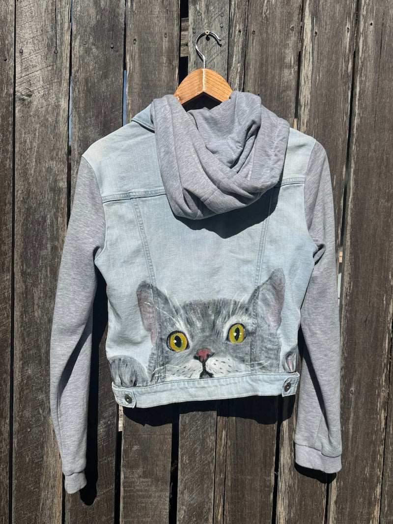 Custom Designed Hand-painted Denim Jackets by Michelle Springett