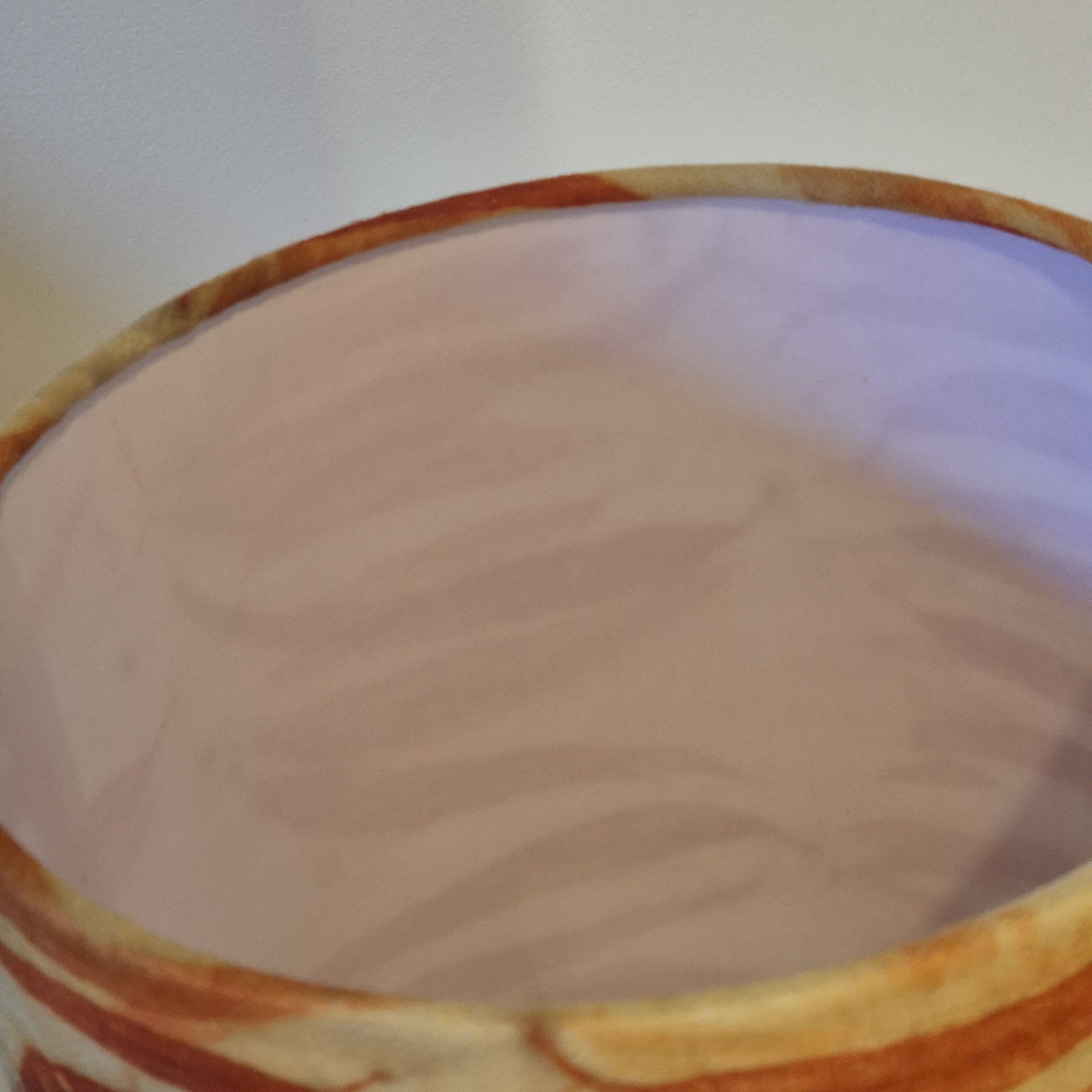 SOLD...Unique lamp shade with hand printed eucalyptus leaves