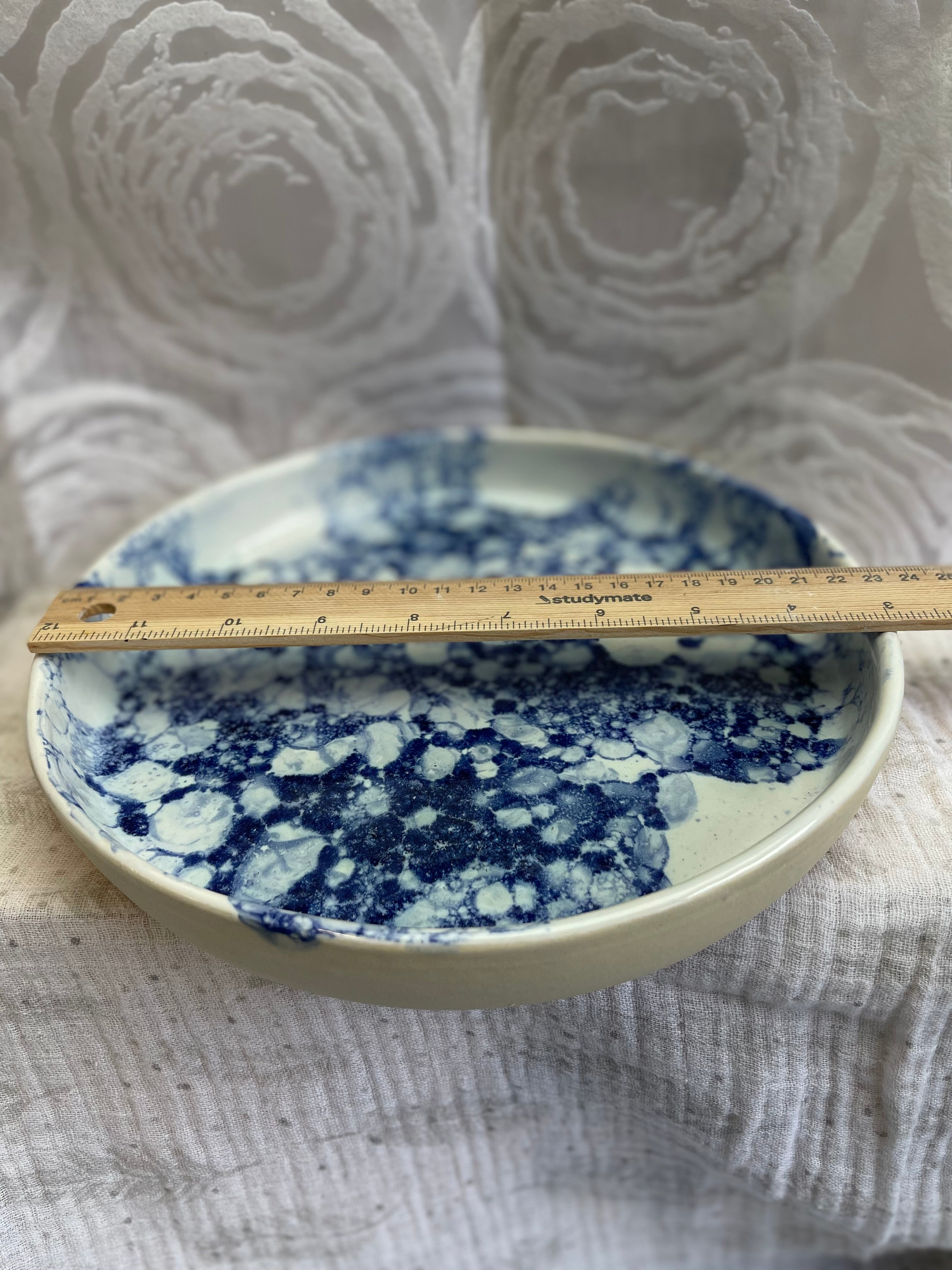 Plate: ‘Blue Bubbles’