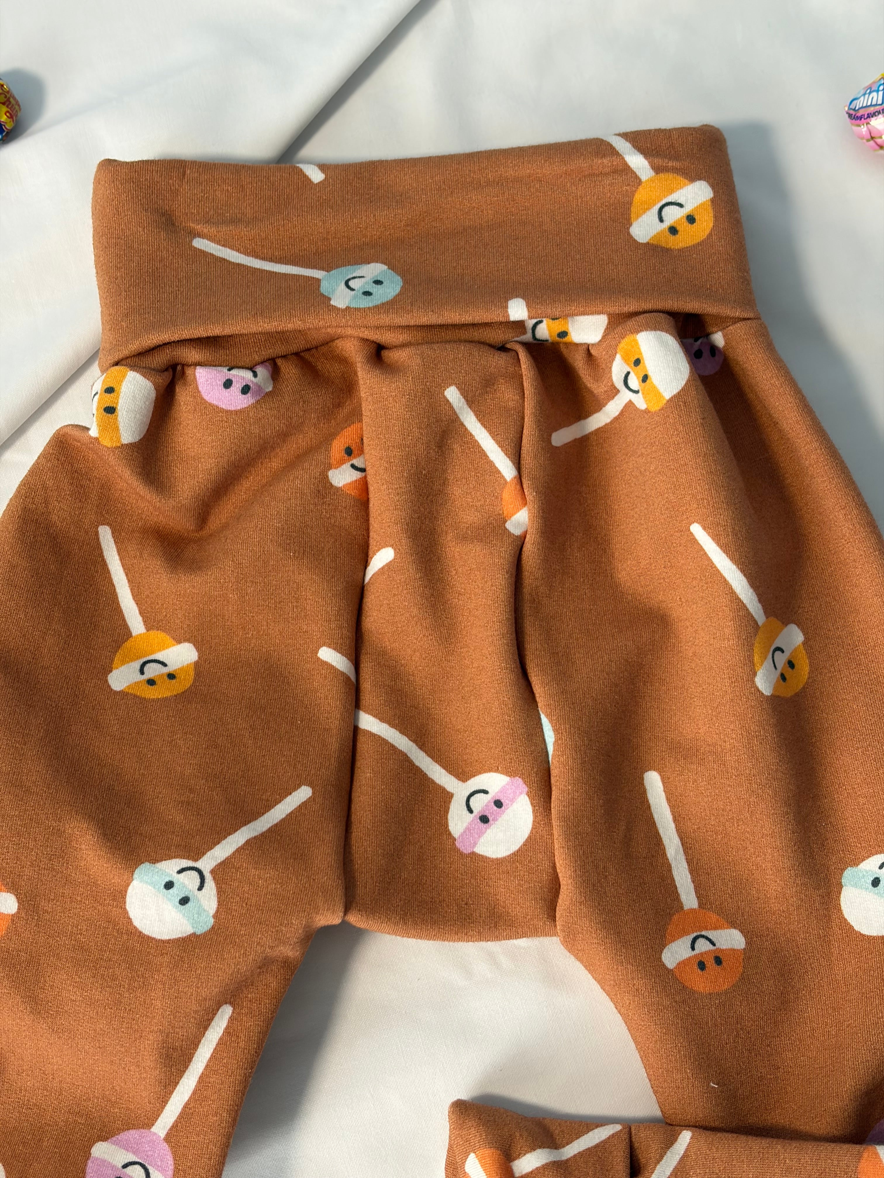 Baby and Toddler Lounge Pants Leggings Lollipops Cotton Lycra Size 12-18 months