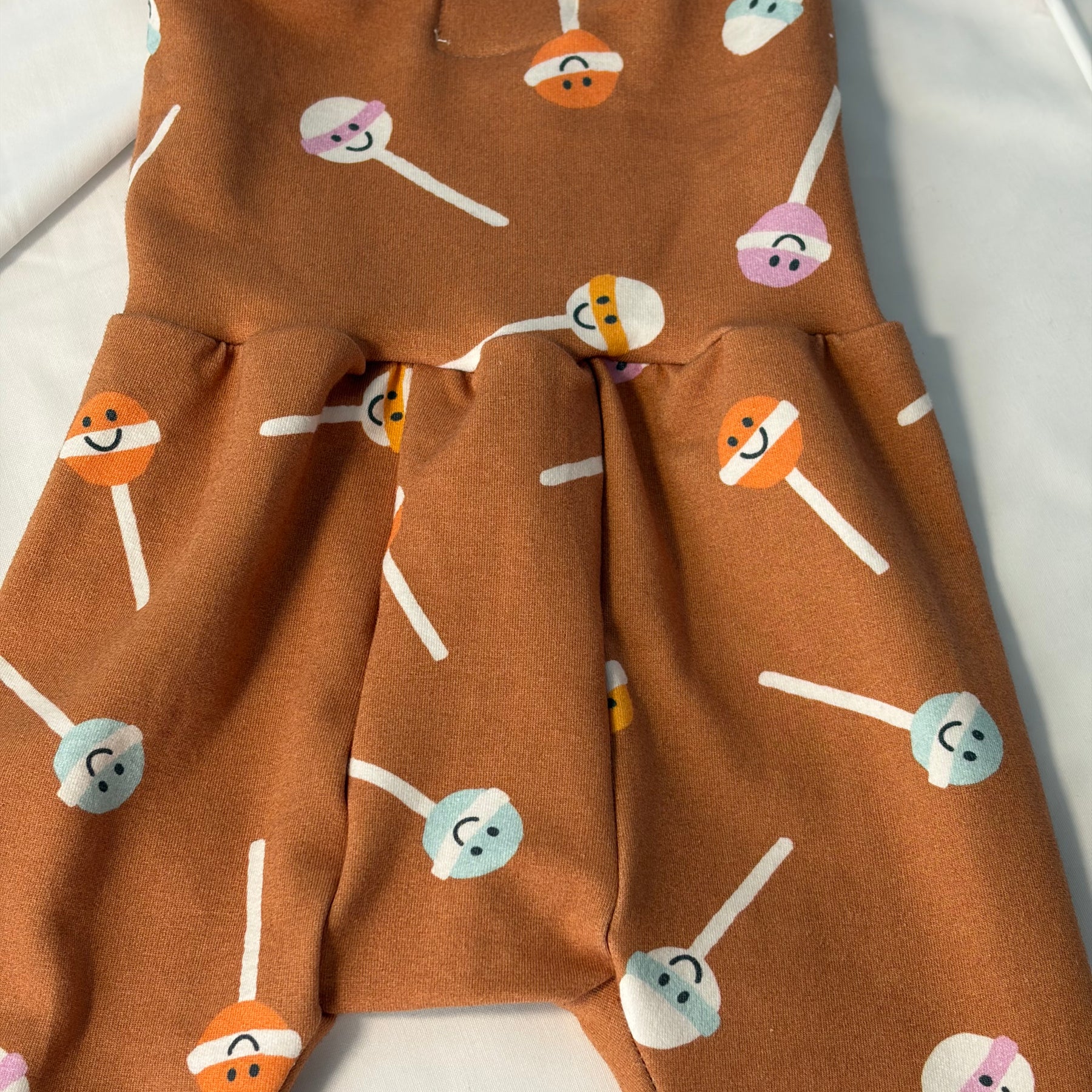 Baby and Toddler Lounge Pants Leggings Lollipops Cotton Lycra Size 12-18 months