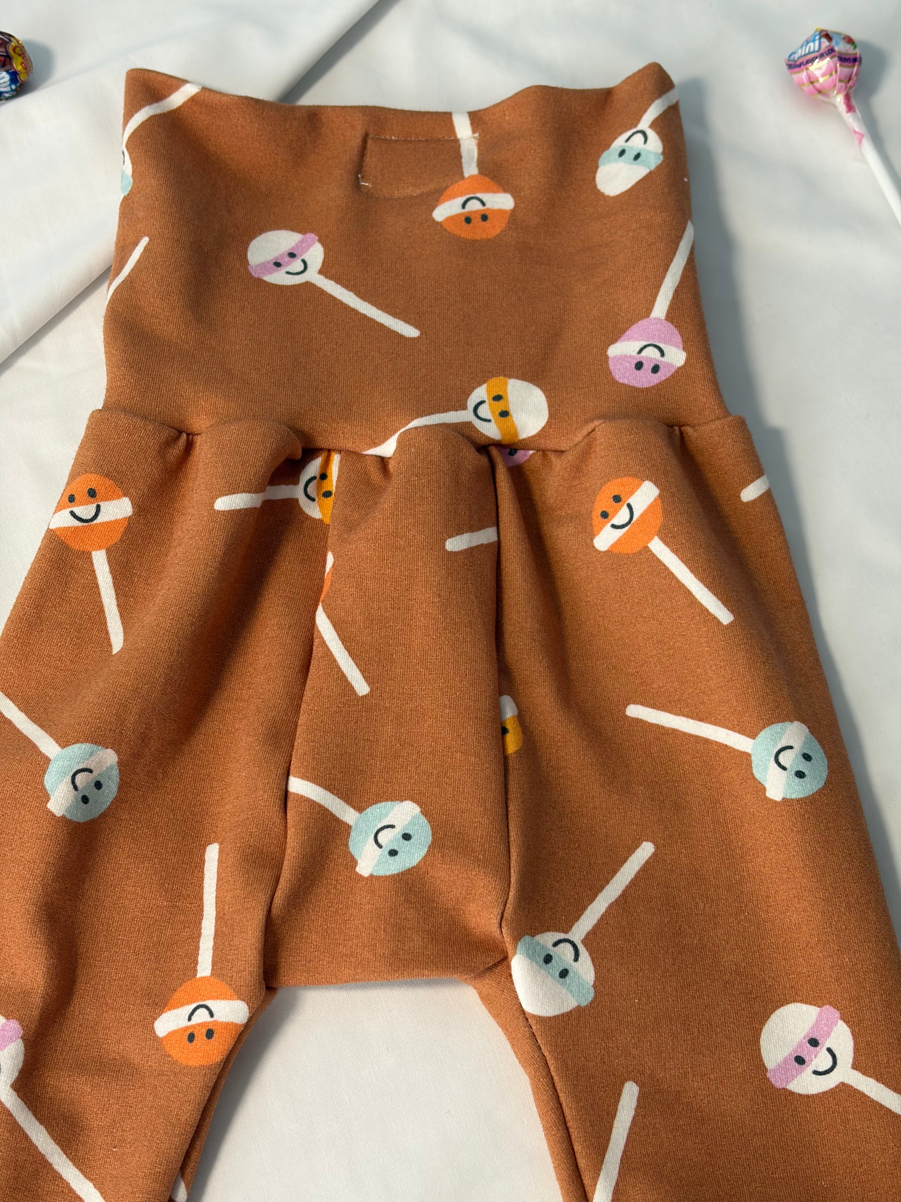 Baby and Toddler Lounge Pants Leggings Lollipops Cotton Lycra Size 12-18 months