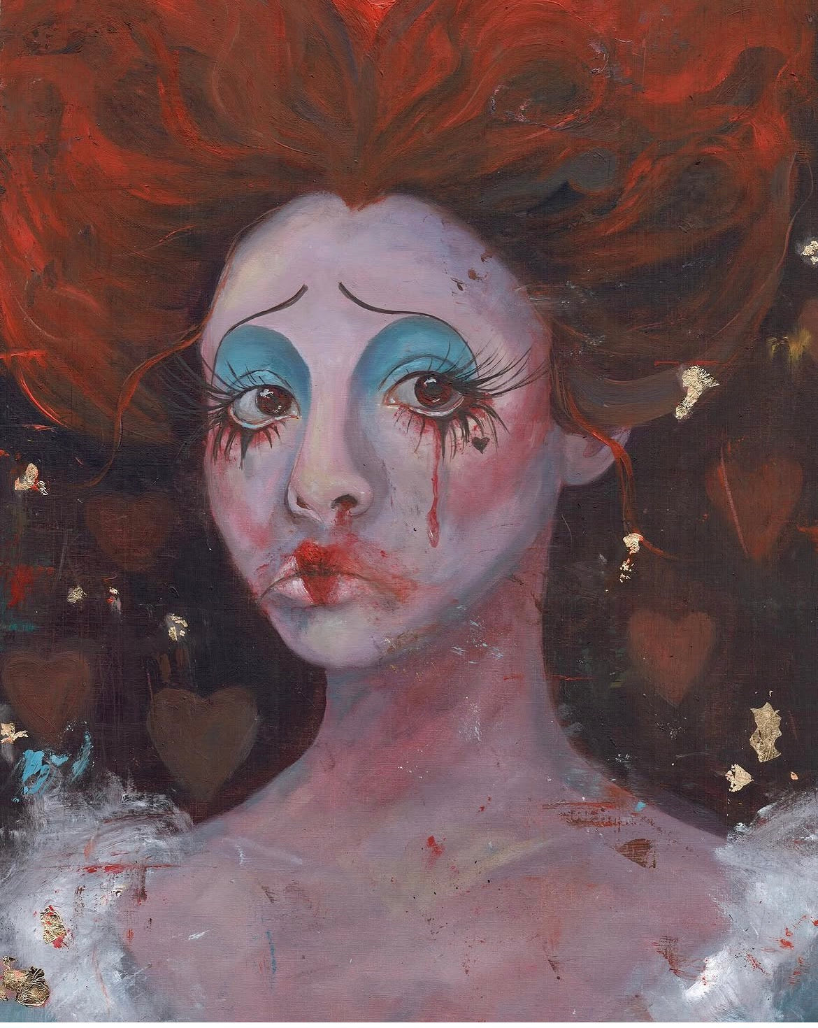 Queen of Hearts original oil painting