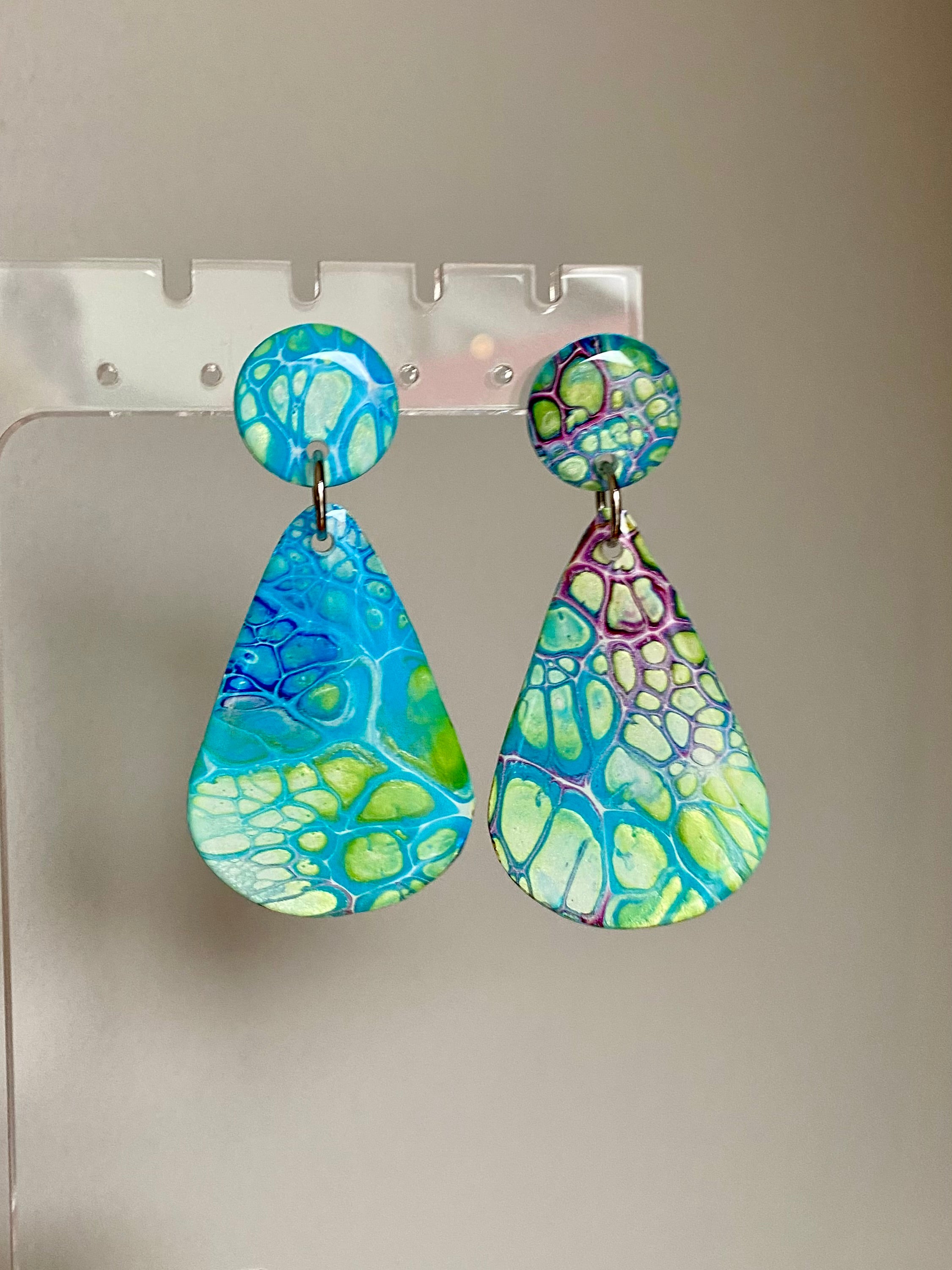 Unmatched Arty Stud Dangle Earrings