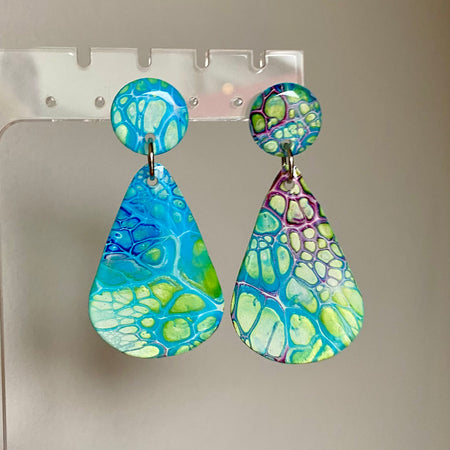 Unmatched Arty Stud Dangle Earrings