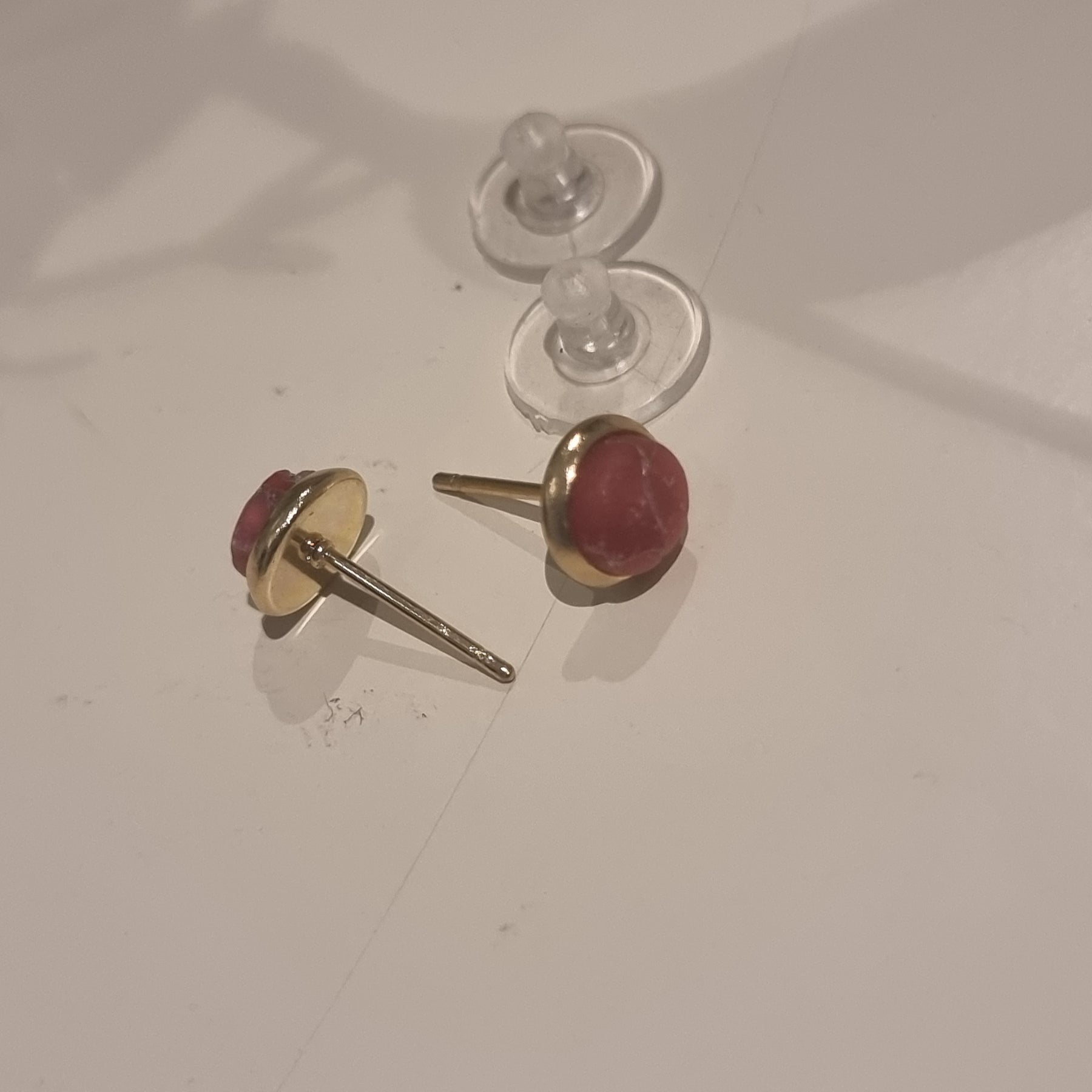 Red Agate Studs