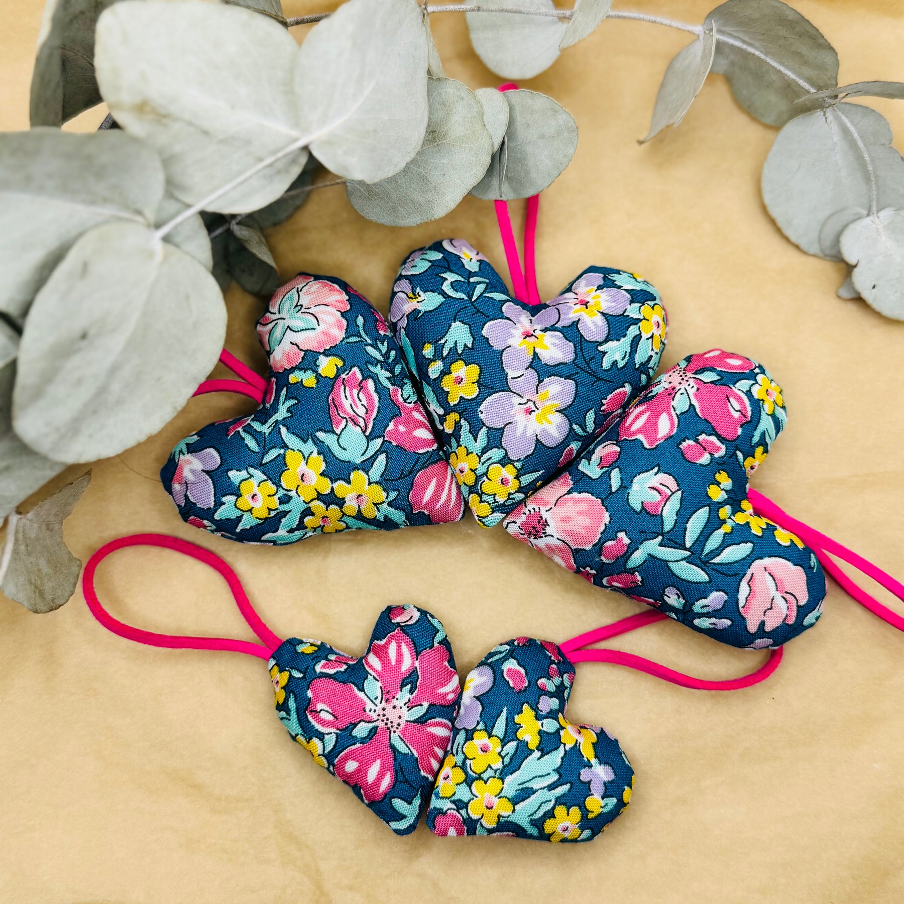 Handmade Liberty Floral Hearts