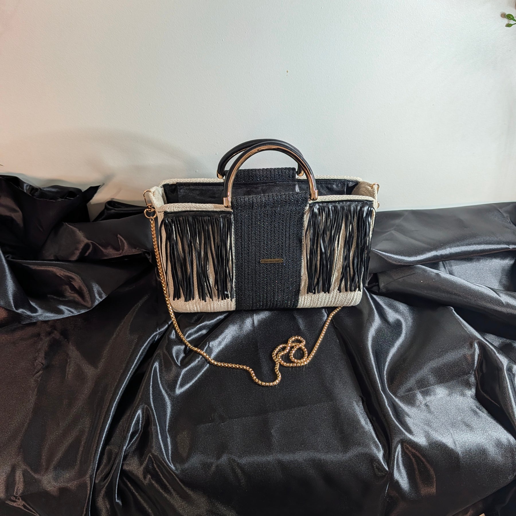 Fringe Medium Handmade Cotton Cord Tassel Handbag