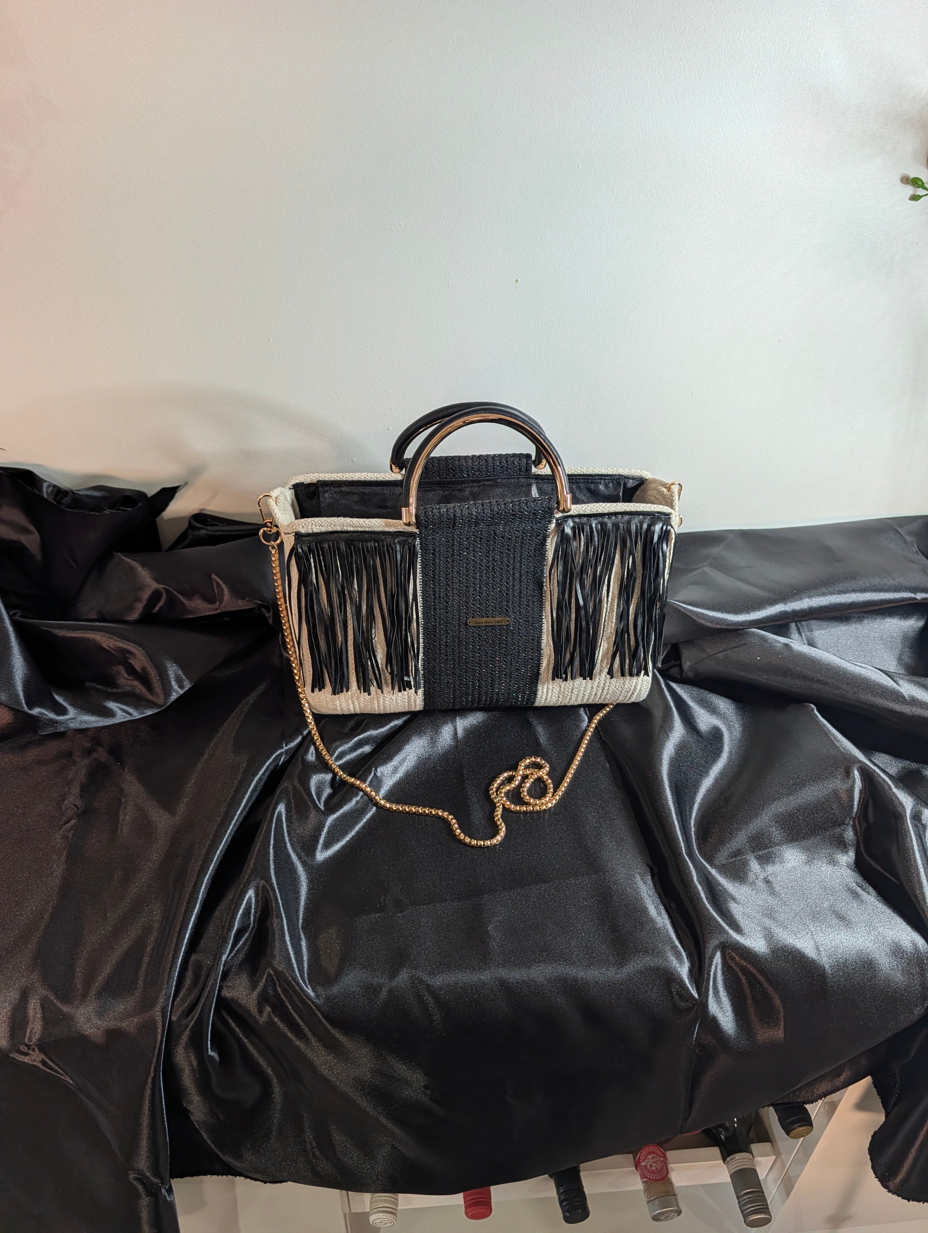 Fringe Medium Handmade Cotton Cord Tassel Handbag