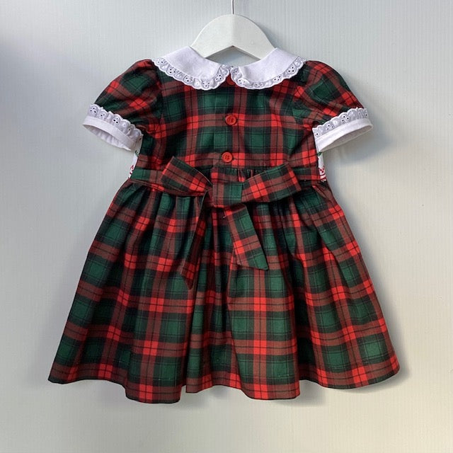 Vintage Smocked Christmas Dress