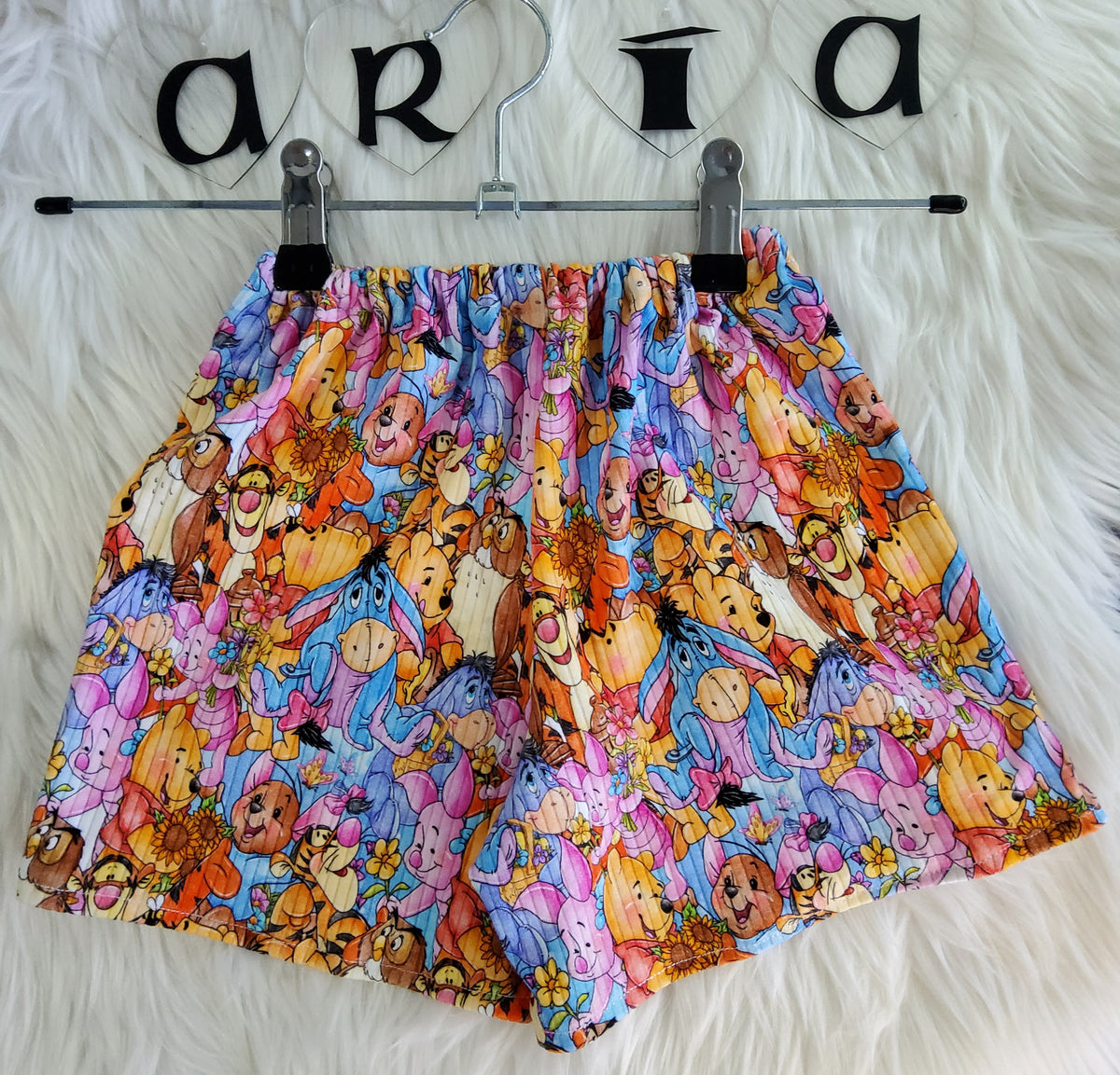 'Bear & Friends' Simple Shorts Size 3