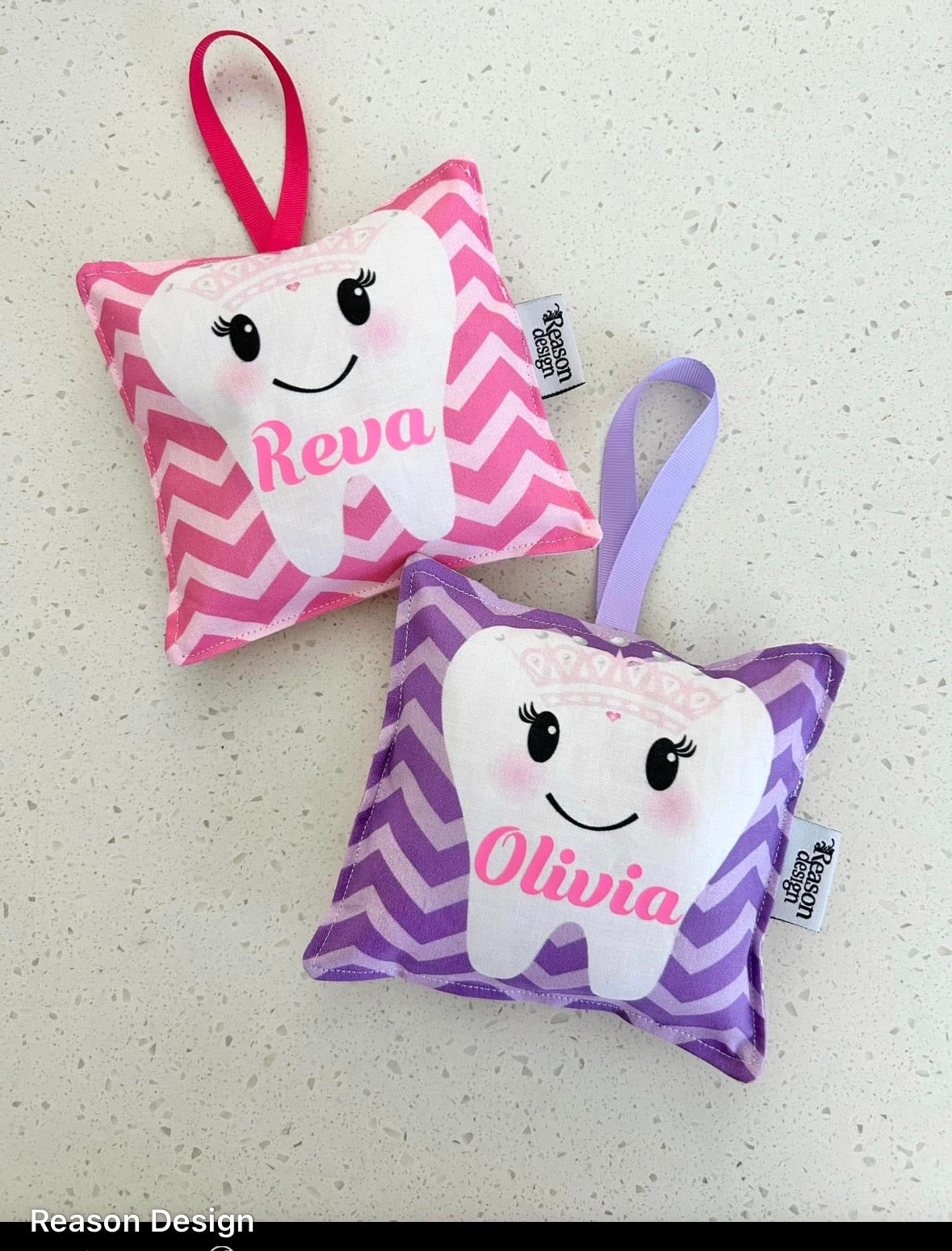 Personalised tooth fairy pillow- lots of colours