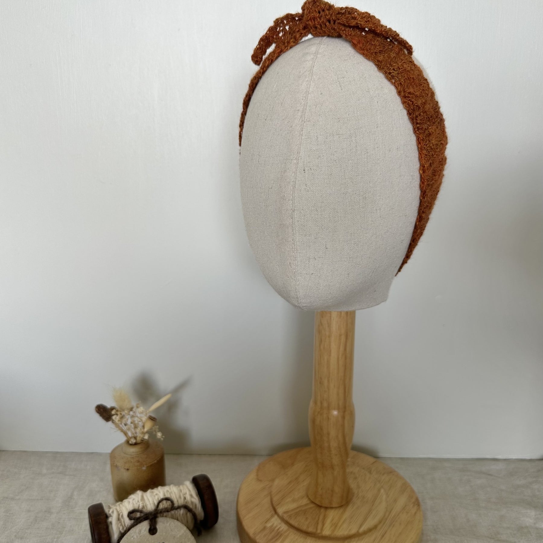 Handspun Crocheted Hair or Neck Ties