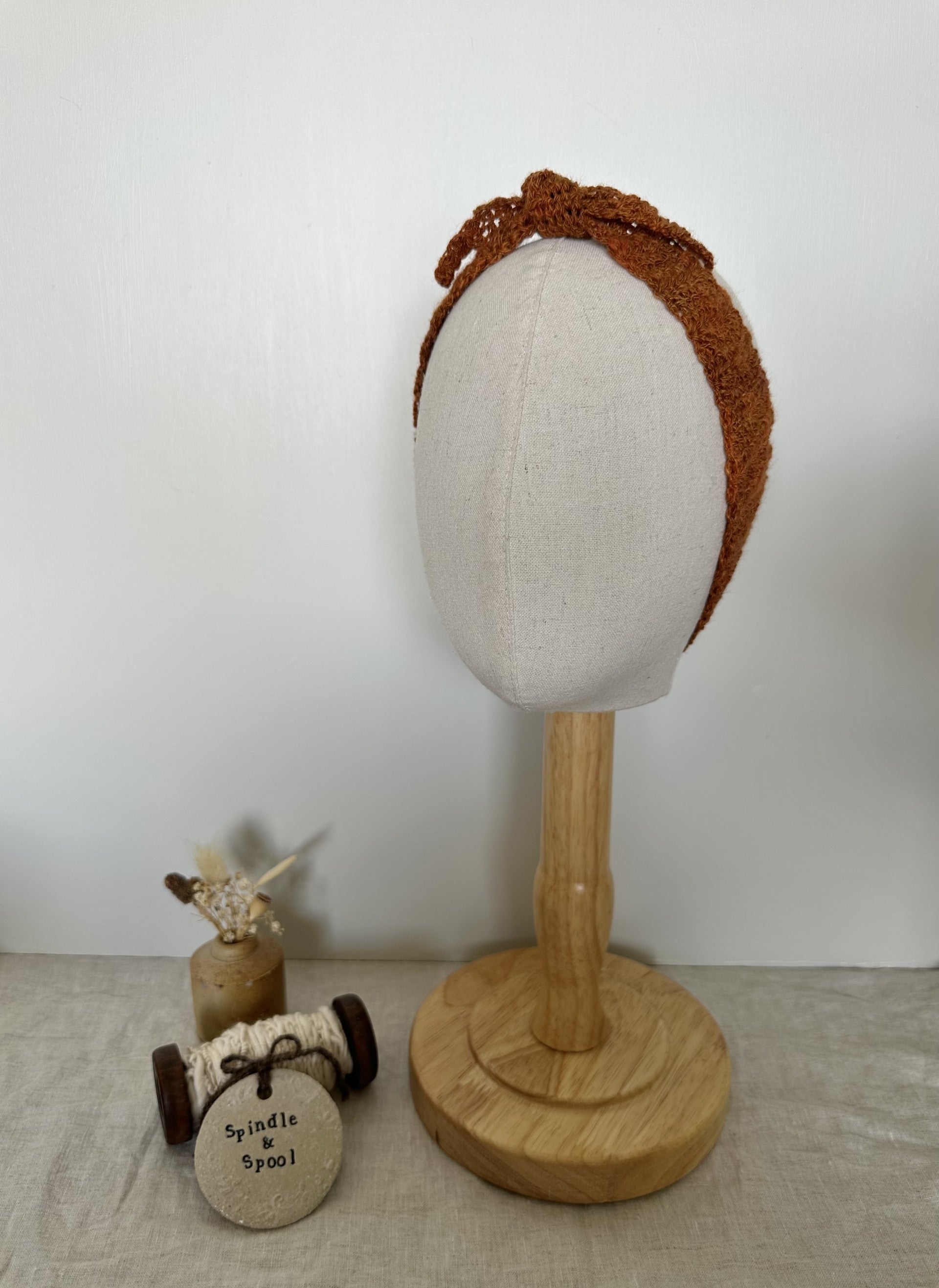 Handspun Crocheted Hair or Neck Ties