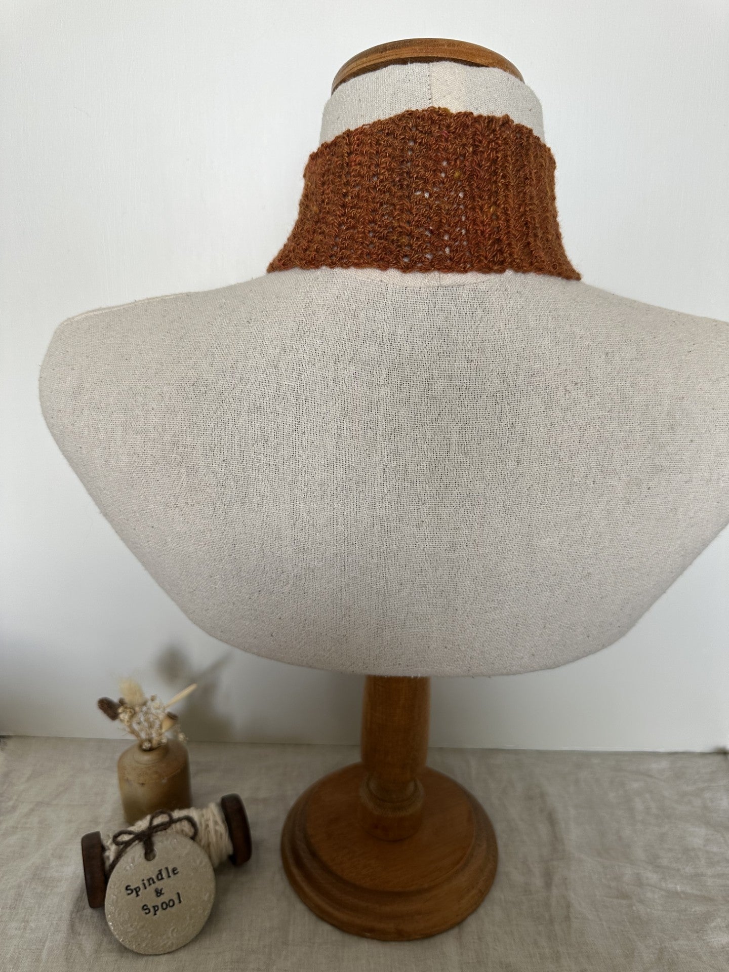 Handspun Crocheted Hair or Neck Ties