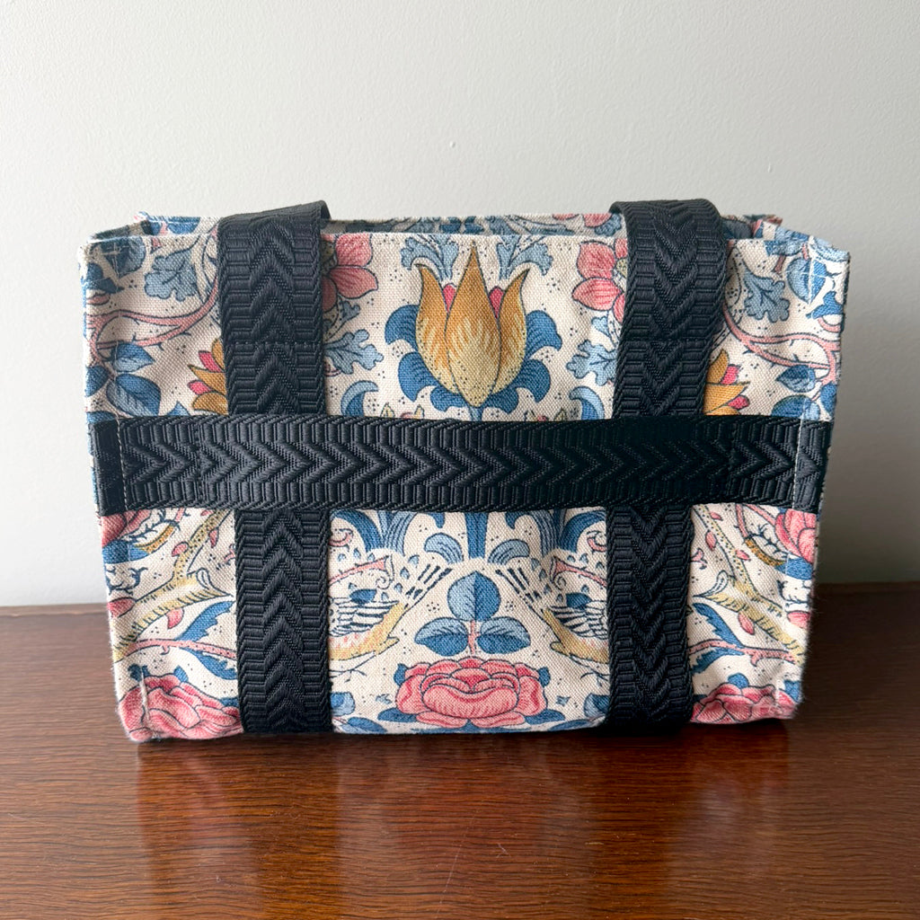 Handmade tote bag | Luggage strap | Floral