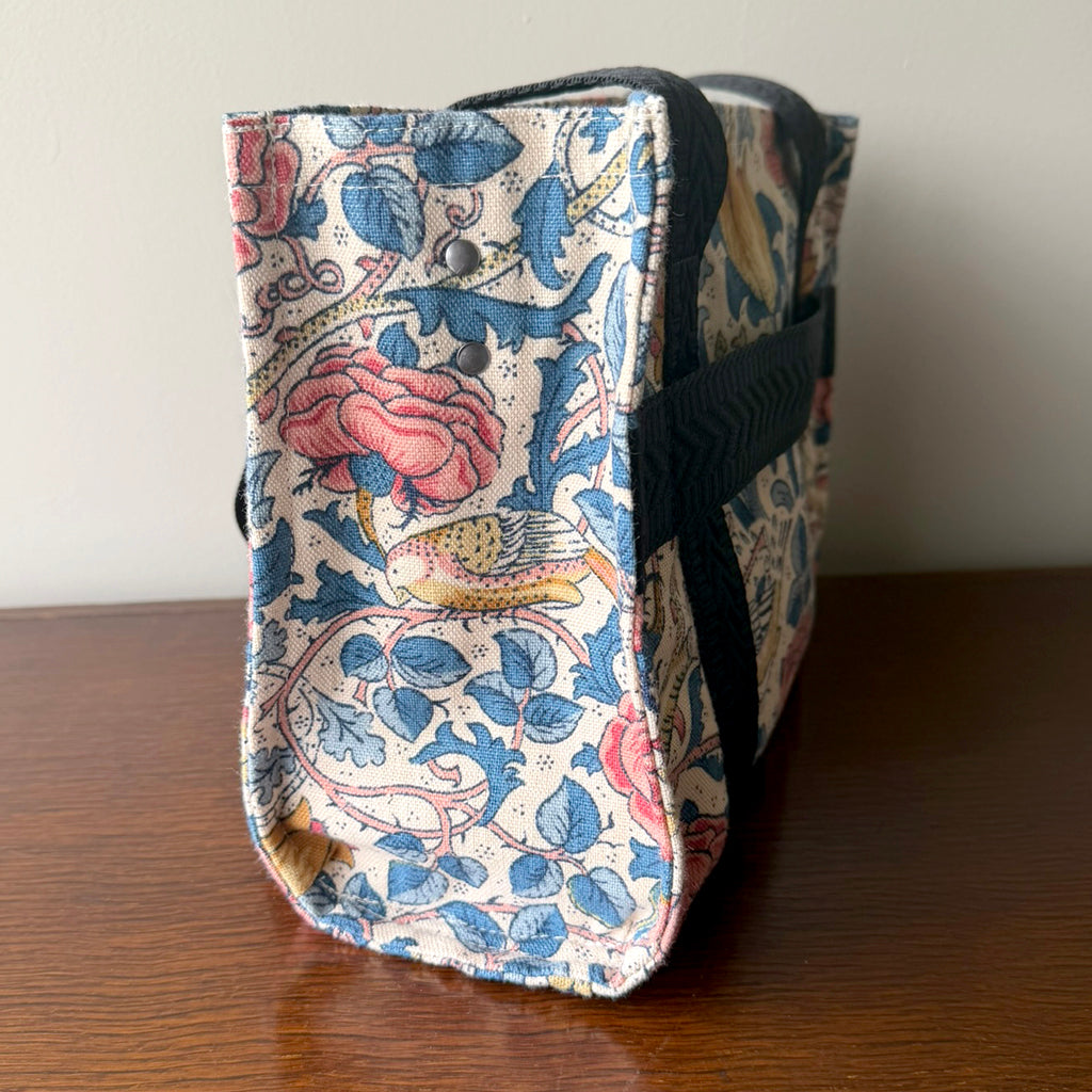 Handmade tote bag | Luggage strap | Floral