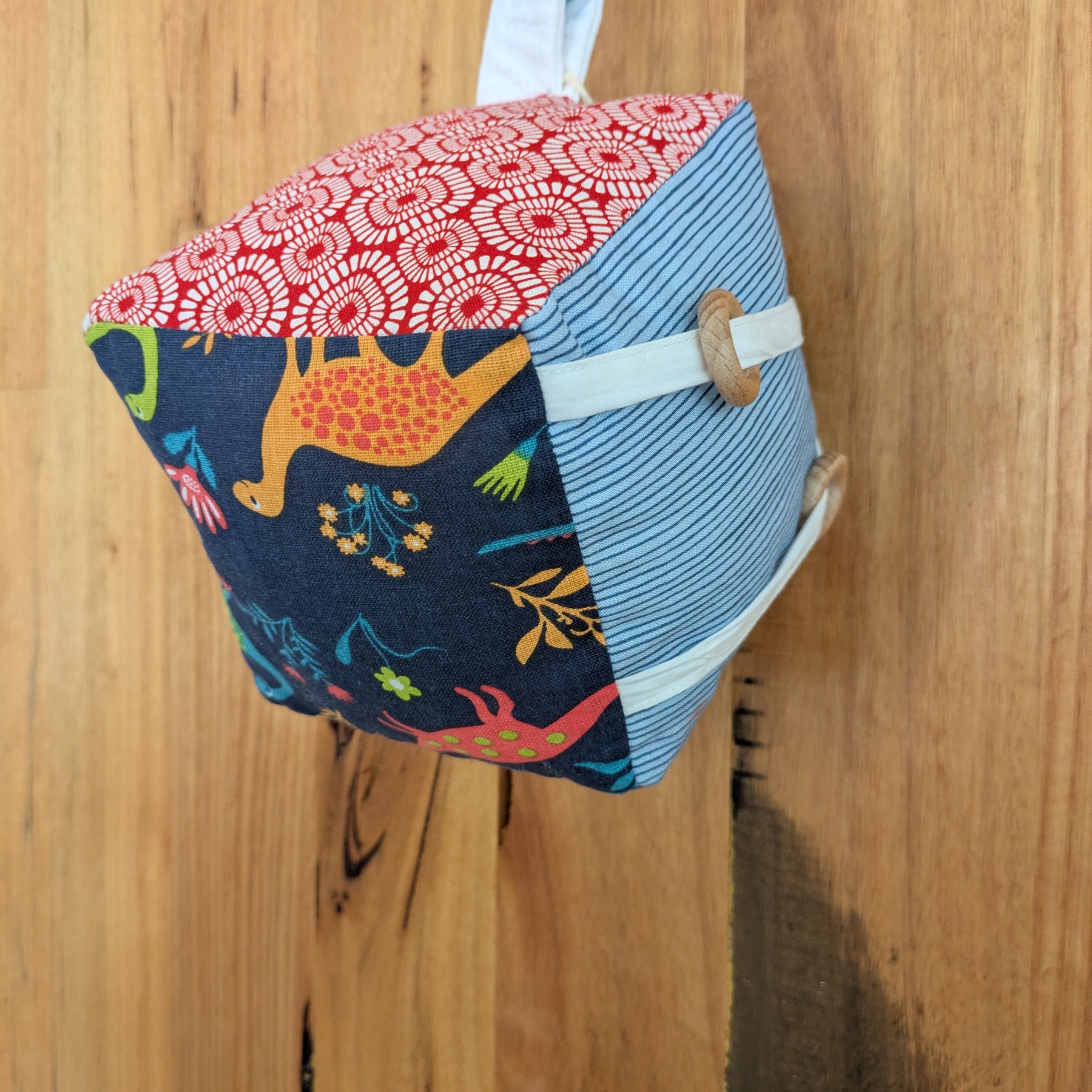 Dinosaur Aztec Soft Baby Cube Toy
