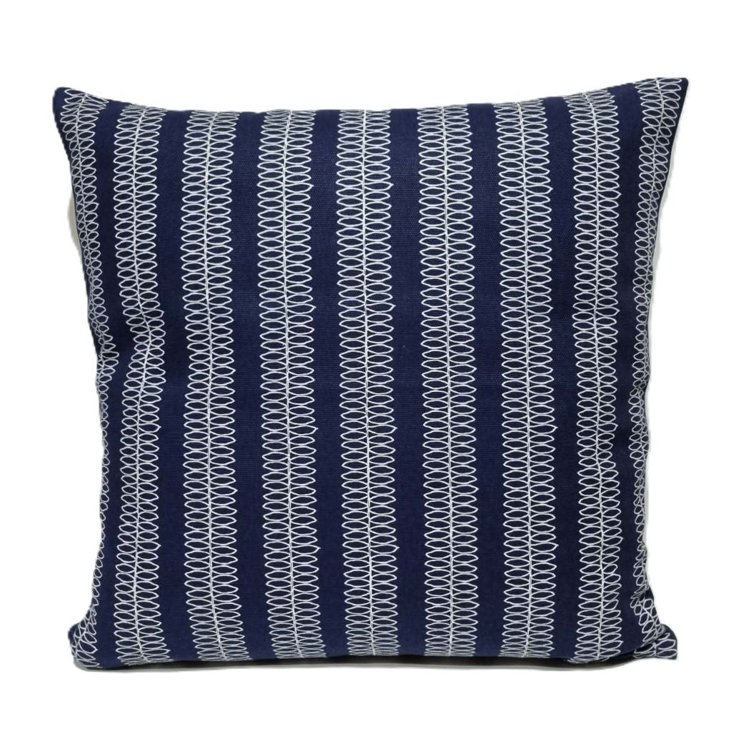 Contemporary cushion cover- Blue and white.