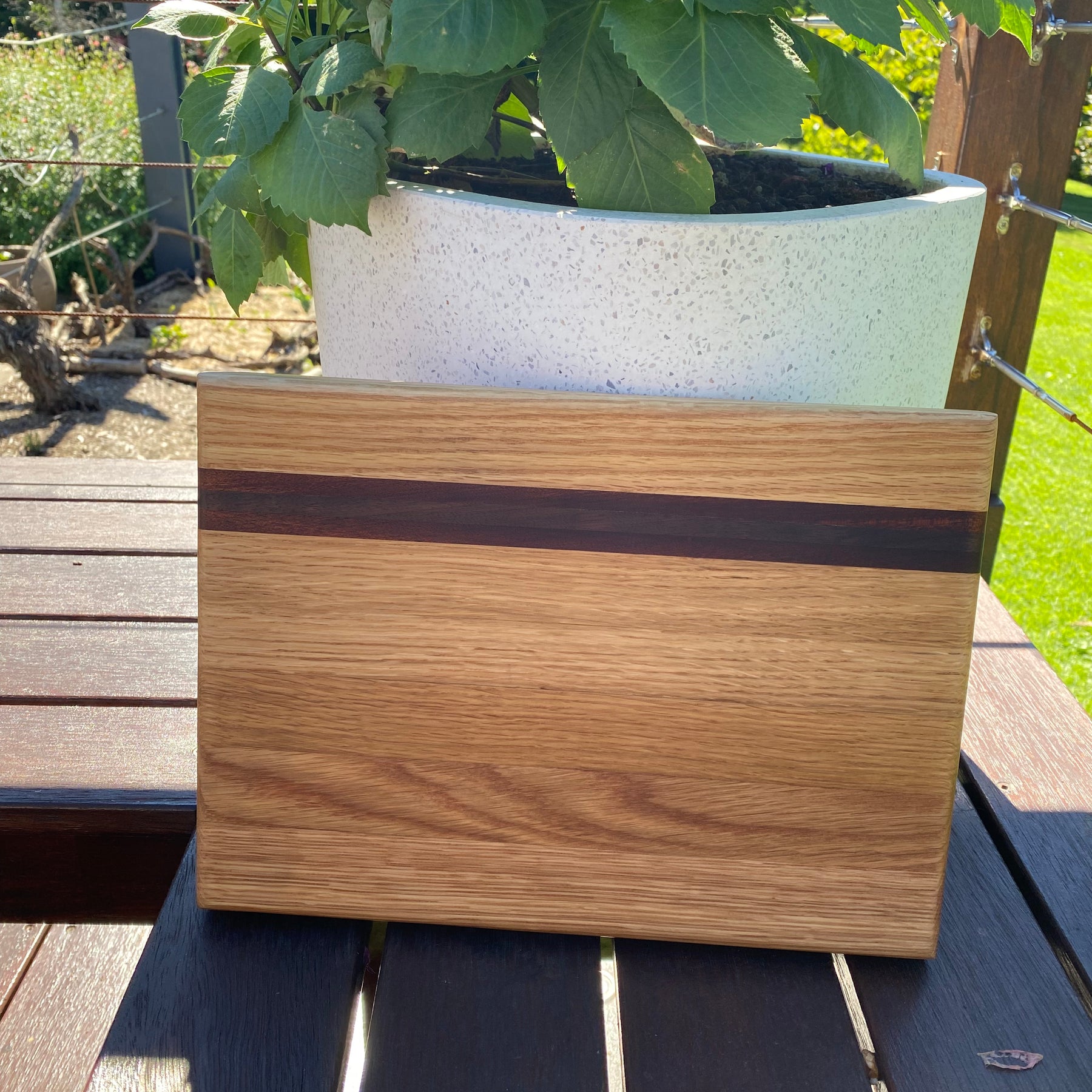 Handcrafted Walnut & Oak "Personal" Serving Board – The Perfect Morning Companion