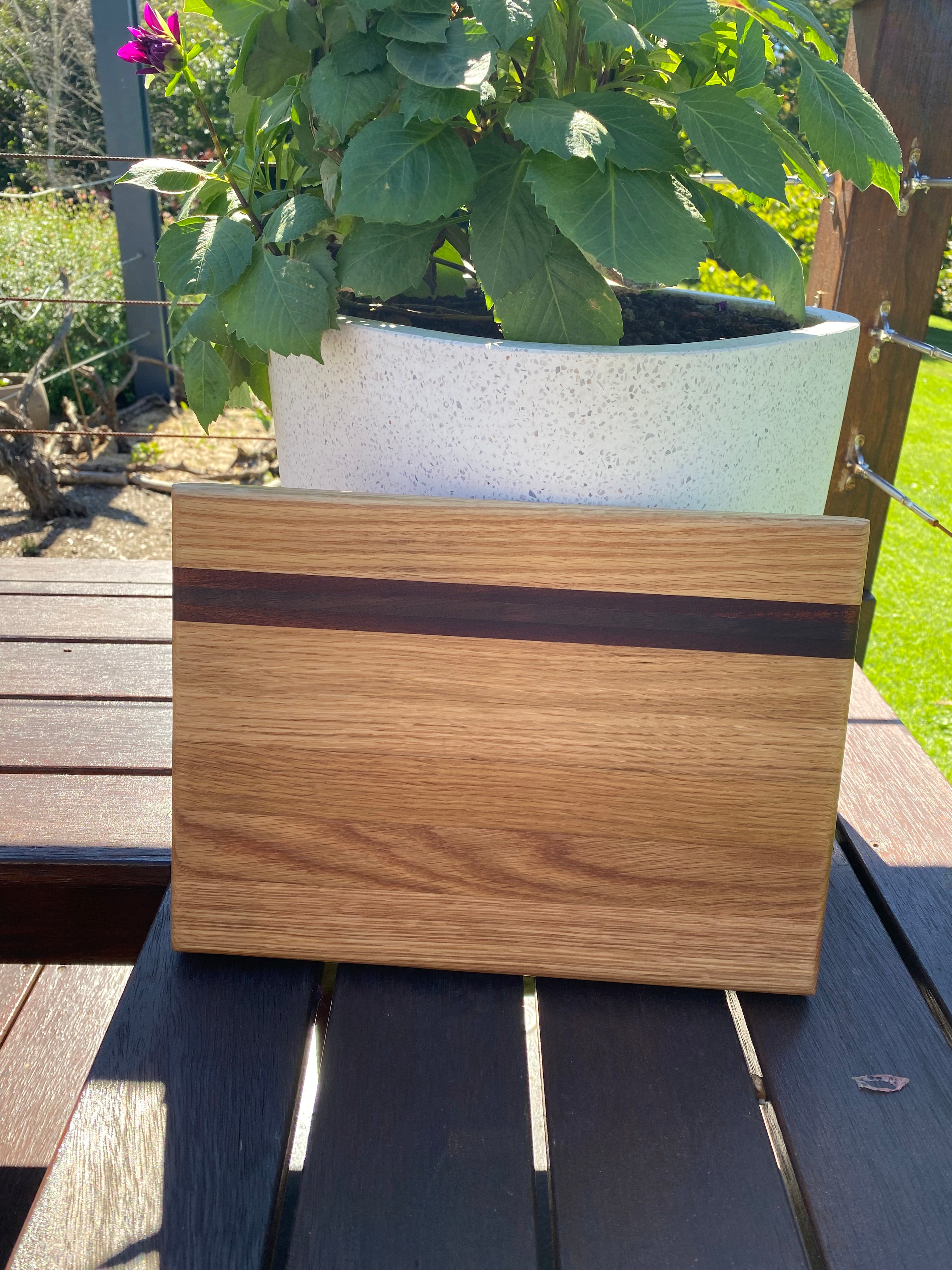 Handcrafted Walnut & Oak "Personal" Serving Board – The Perfect Morning Companion
