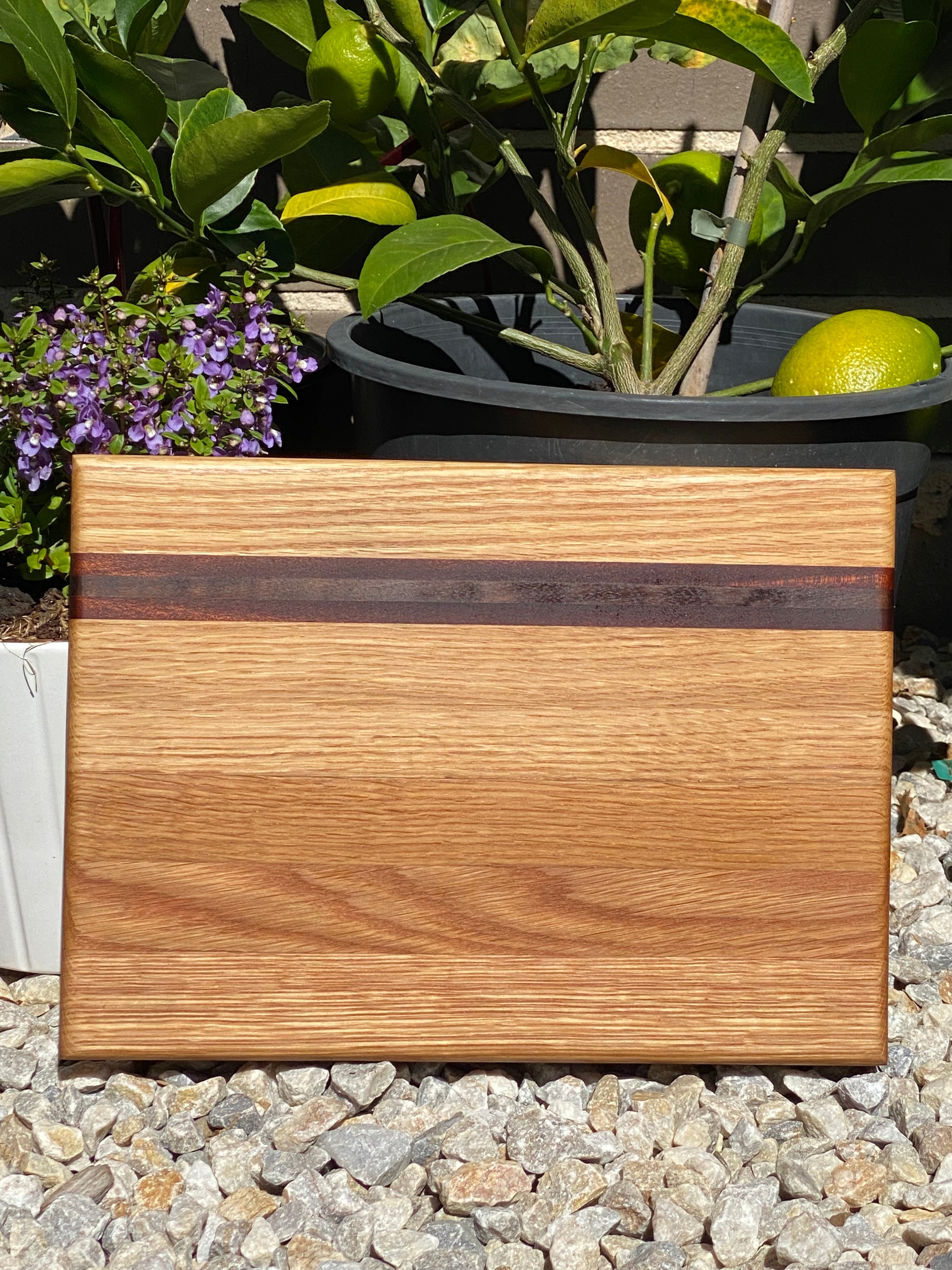 Handcrafted Walnut & Oak "Personal" Serving Board – The Perfect Morning Companion