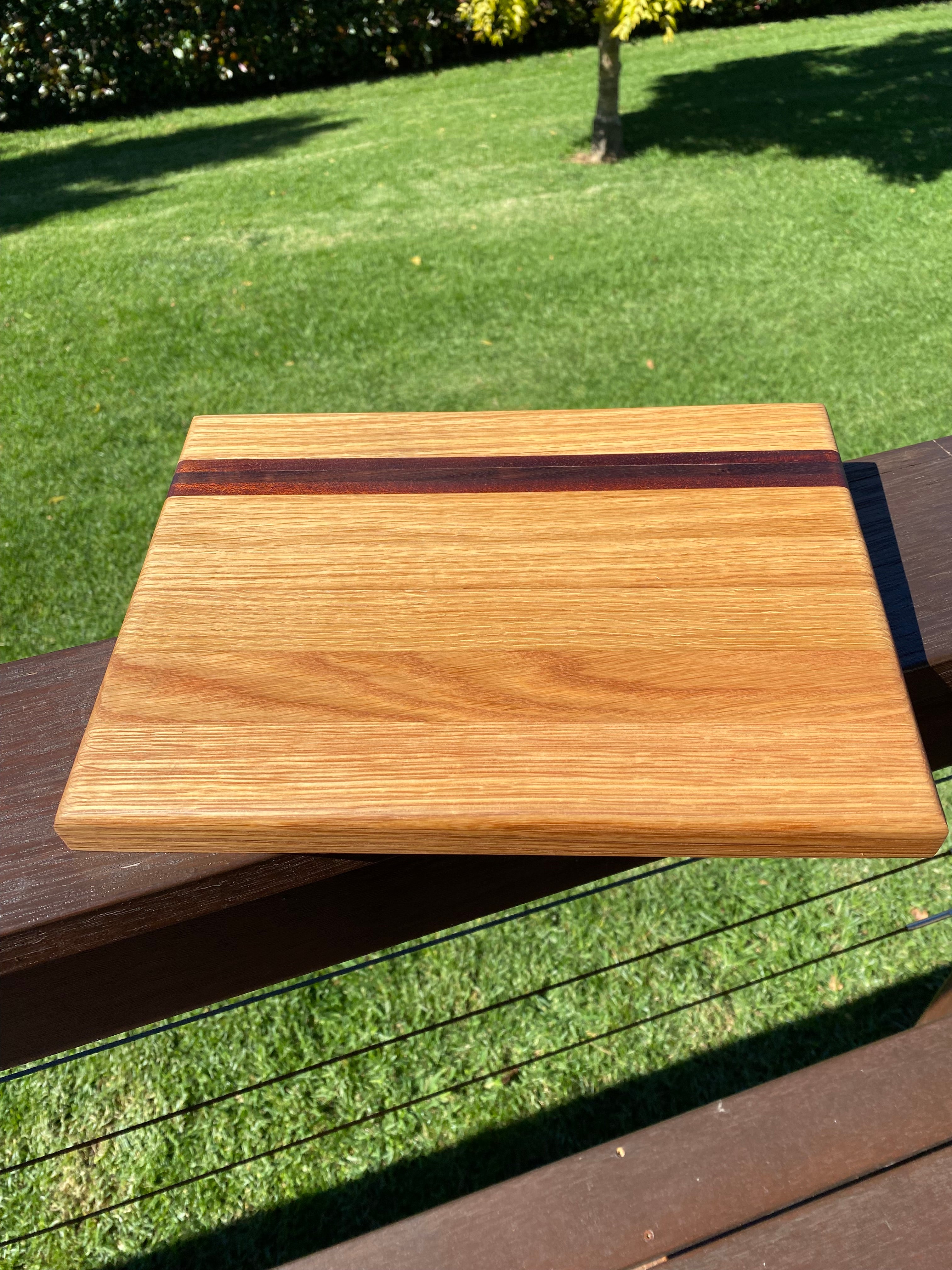 Handcrafted Walnut & Oak "Personal" Serving Board – The Perfect Morning Companion