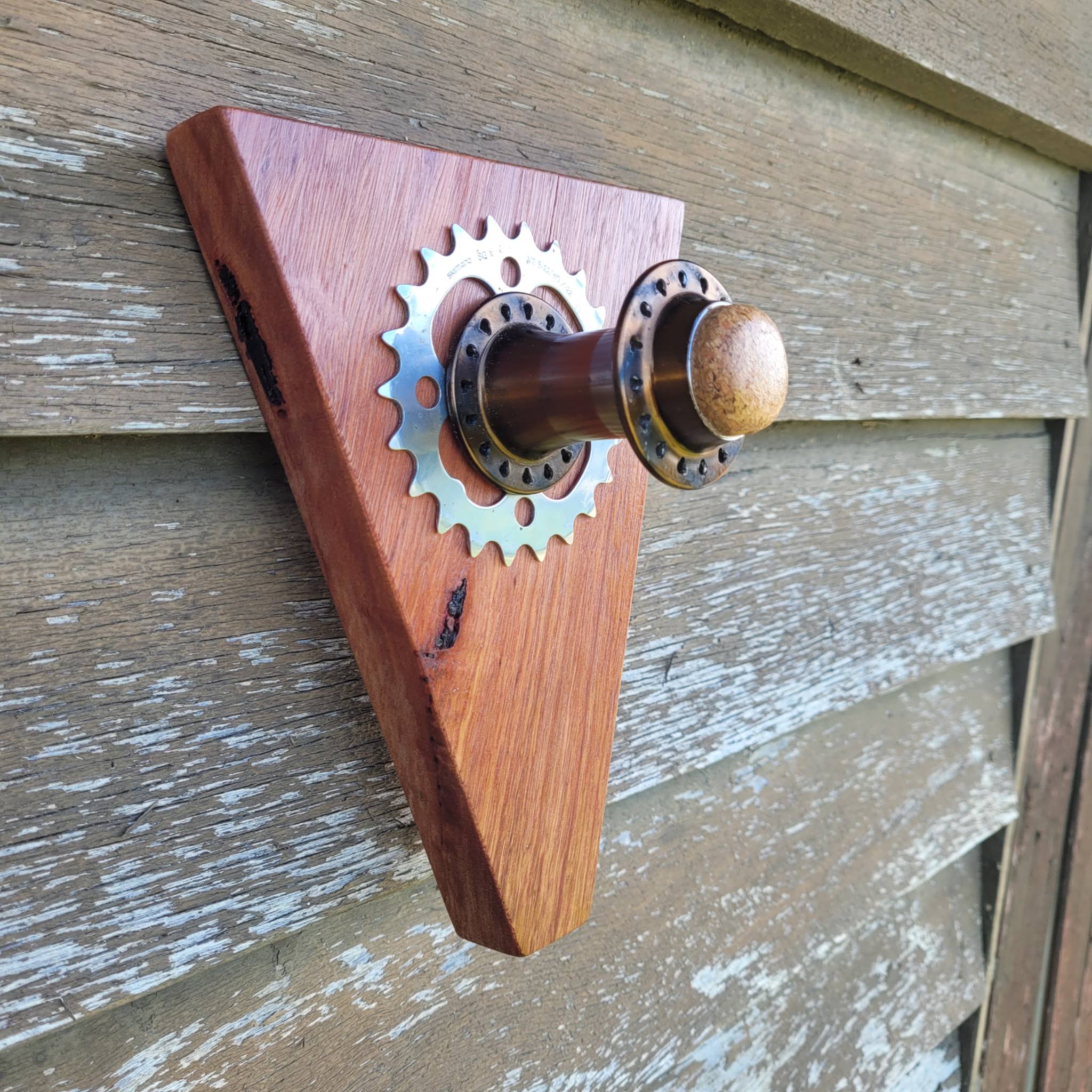 bicycle single wheel hub helmet hat coat hanger