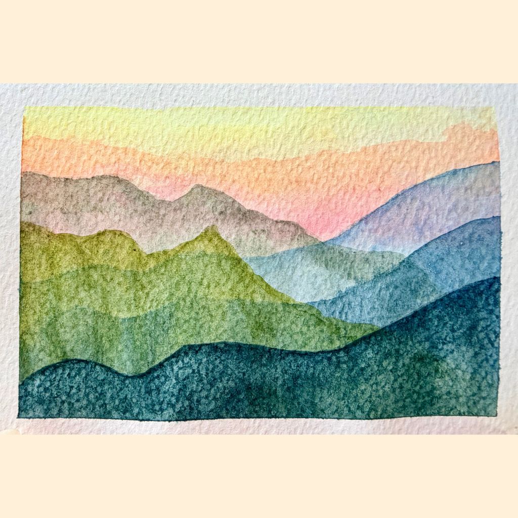Hand Painted Landscape Greeting Card | Customisable