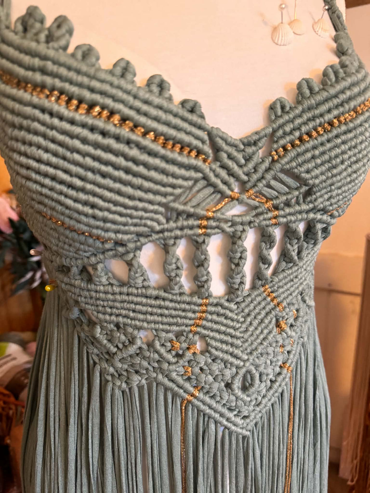 Lavanda Handmade Macrame Dress